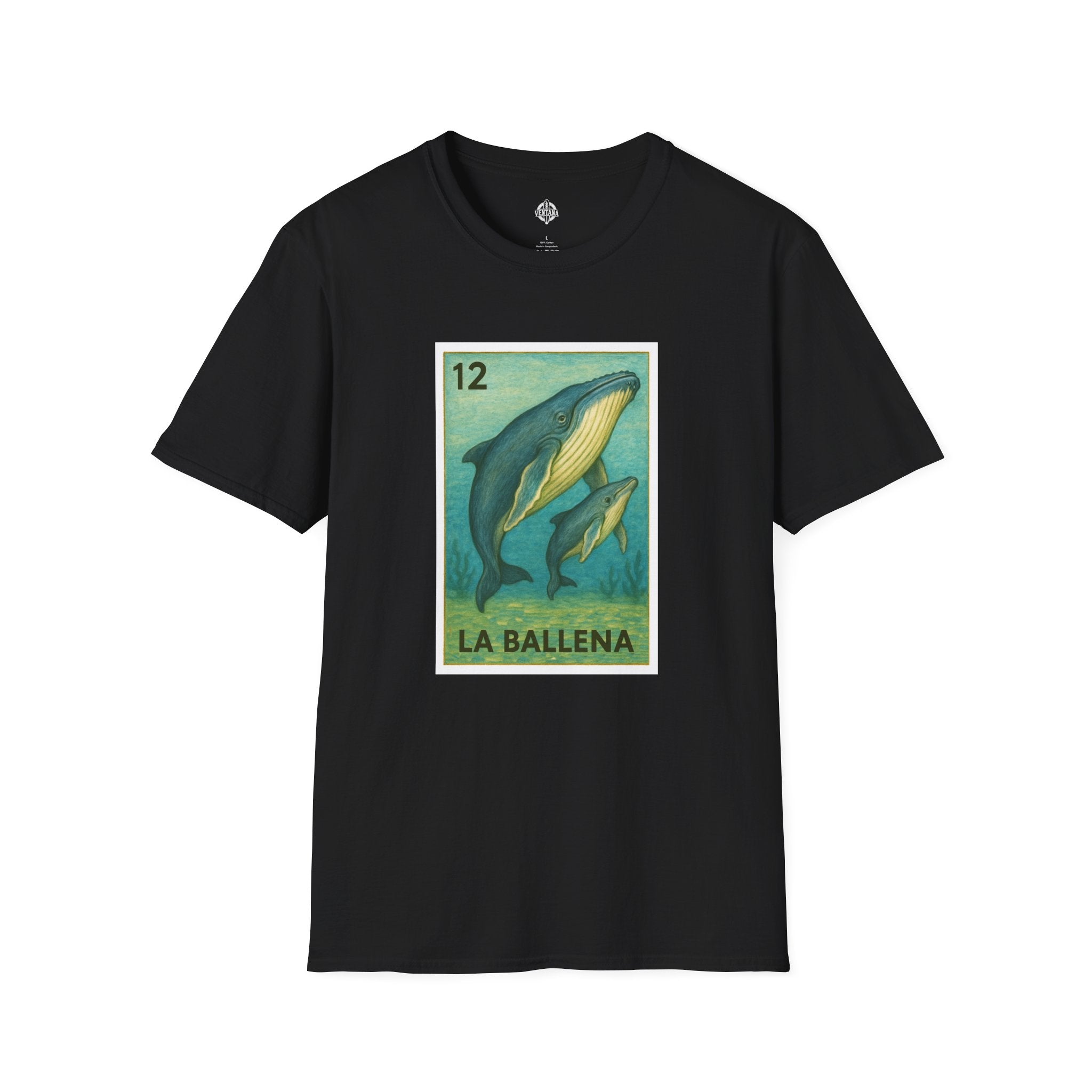 Whale Lotería cotton t-shirt image 4