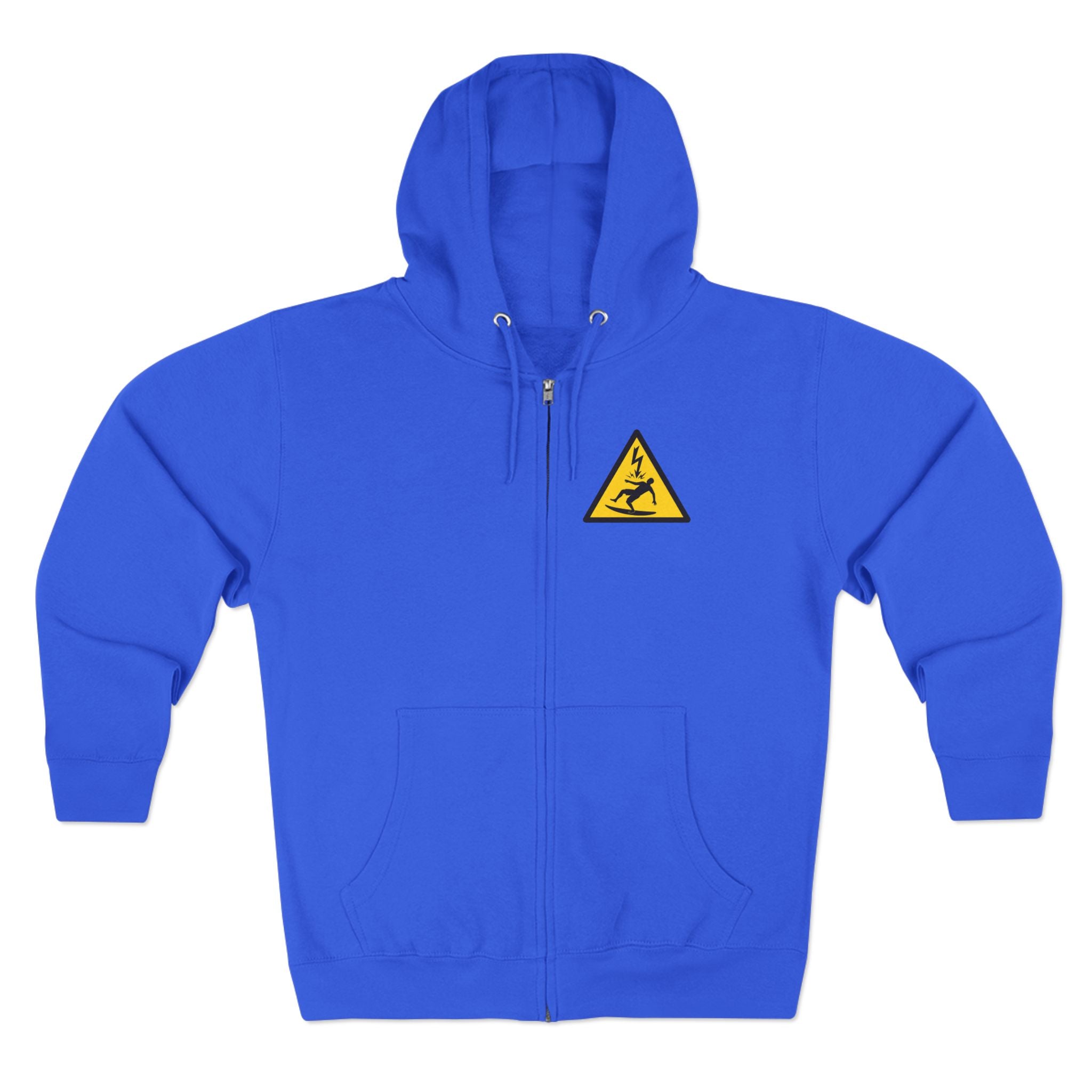 Electric Surfer Unisex - Zip Cotton Blend Fleece Hoodie
