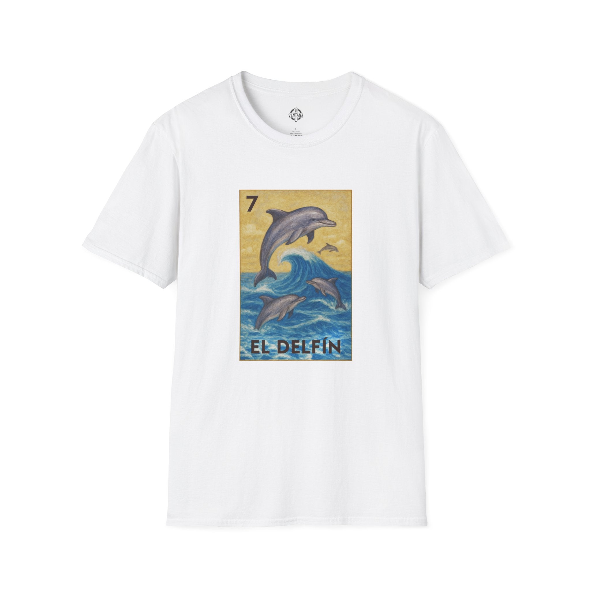 Dolphin Lotería cotton t-shirt image 14
