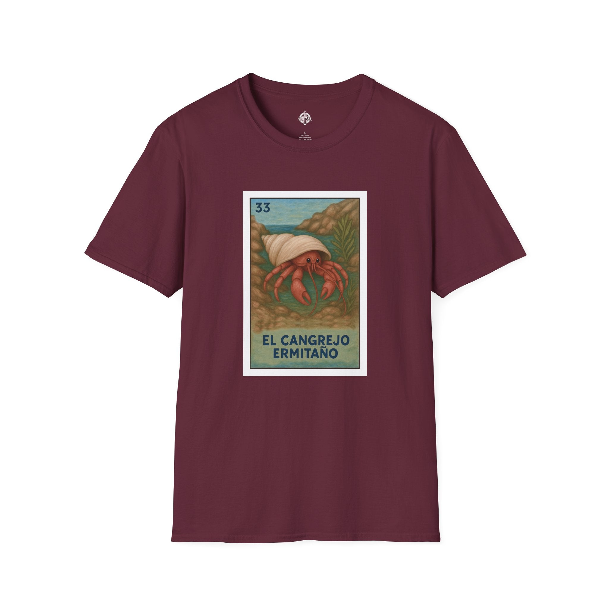 Hermit Crab Lotería cotton t-shirt image 6