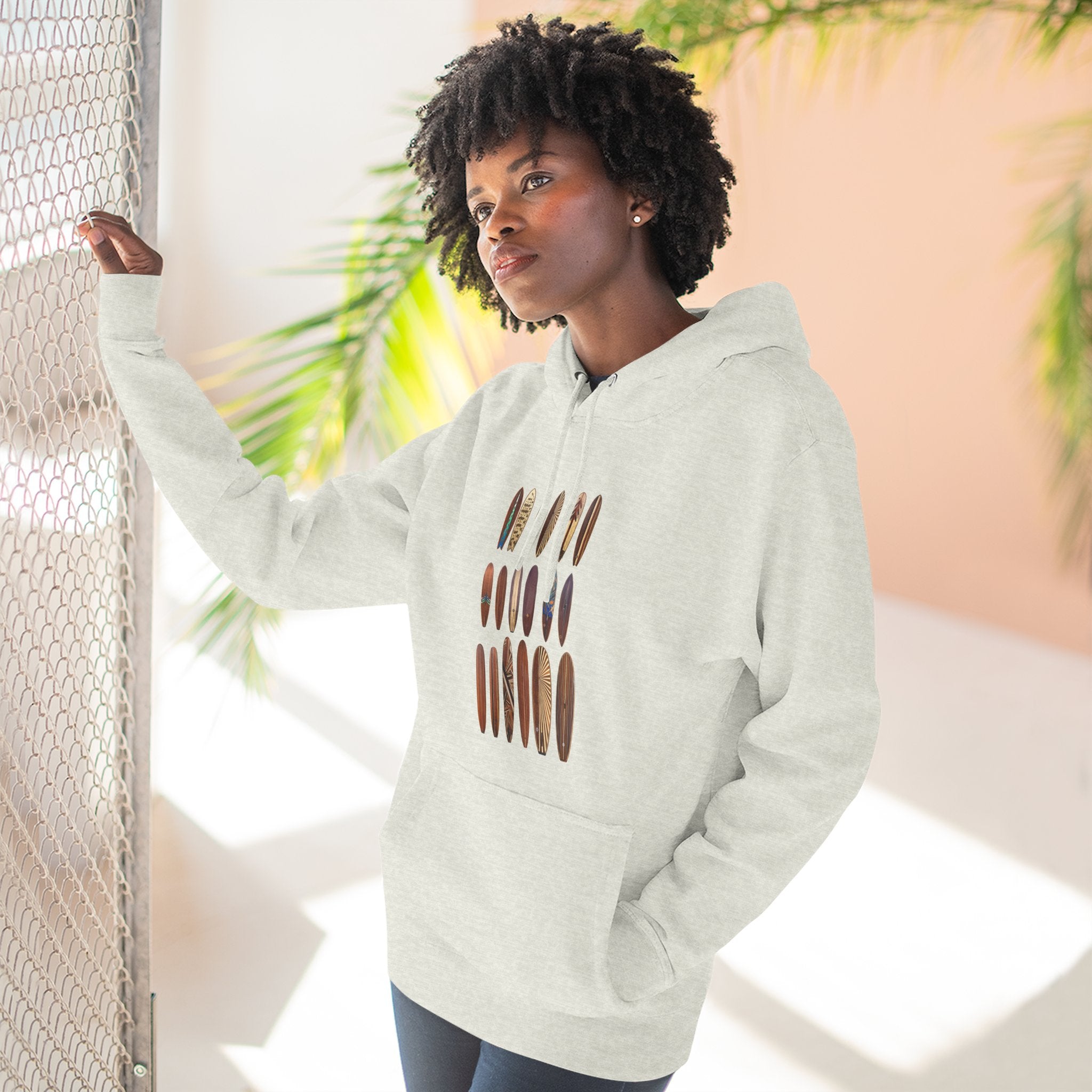 Ventana Wooden Surfboards Fleece Hoodie