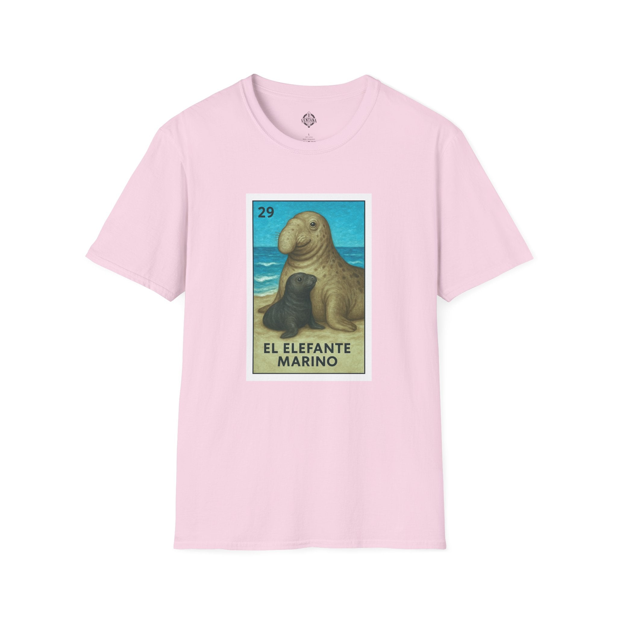 Elephant Seal Lotería cotton t-shirt image 15