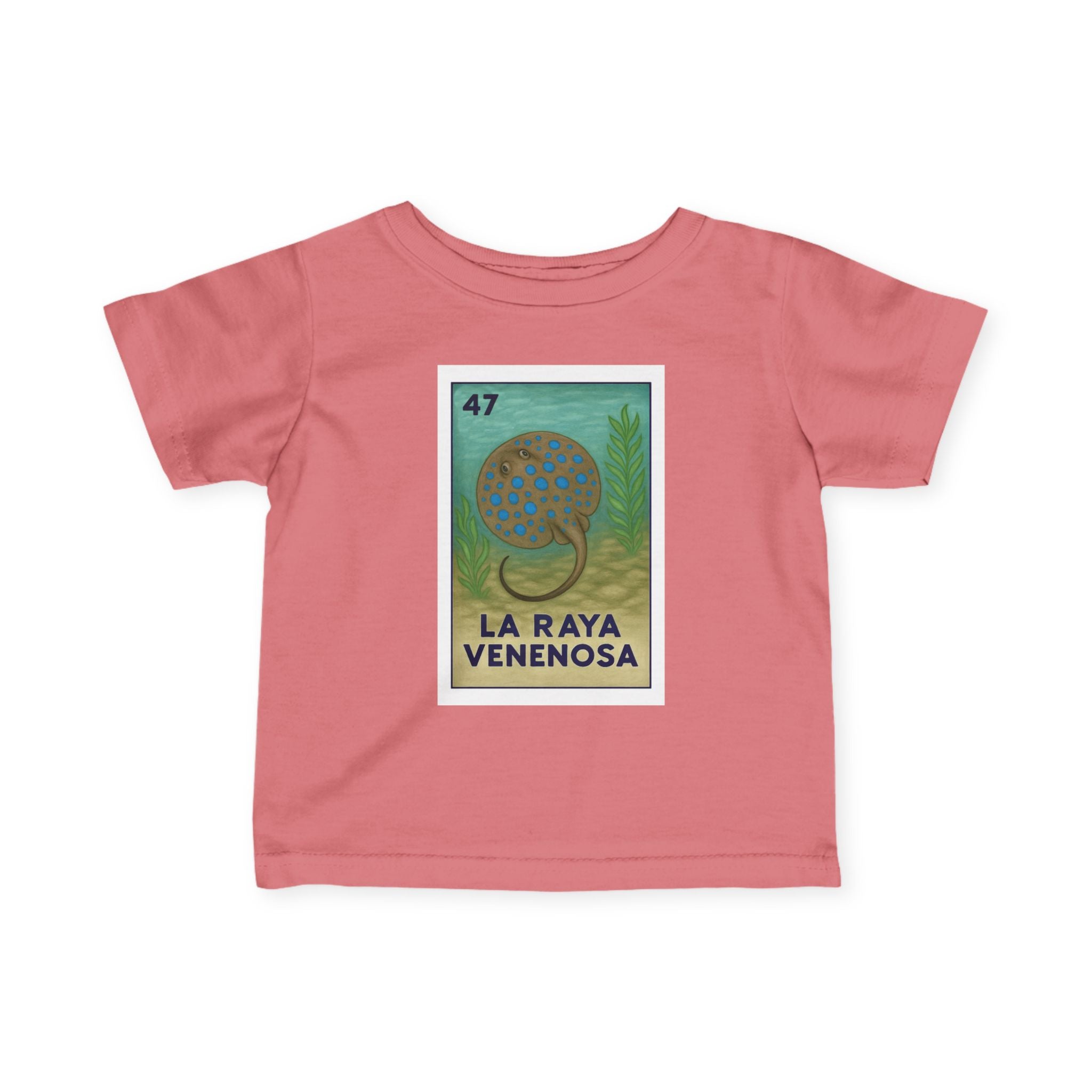 Stingray Lotería infant cotton t-shirt image 17