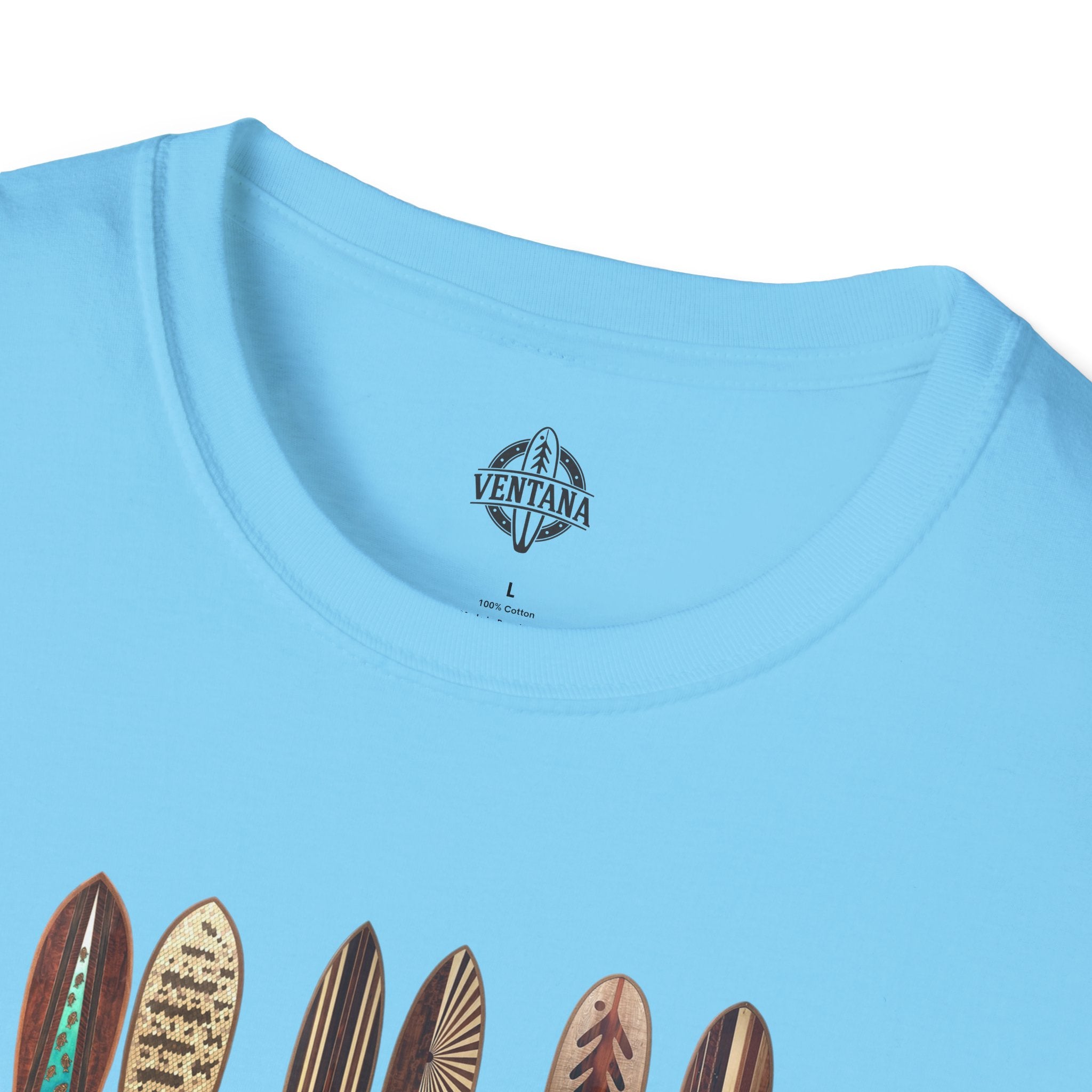 Ventana Wooden Surfboards Unisex - Soft Style U.S. Cotton T-Shirt