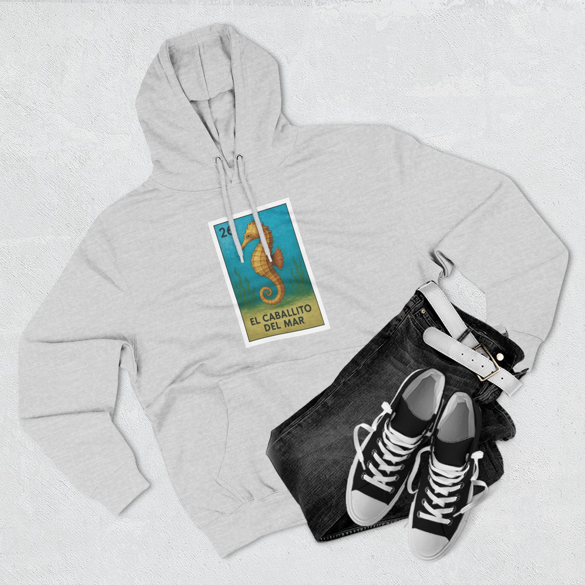 Seahorse Lotería fleece hoodie image 18