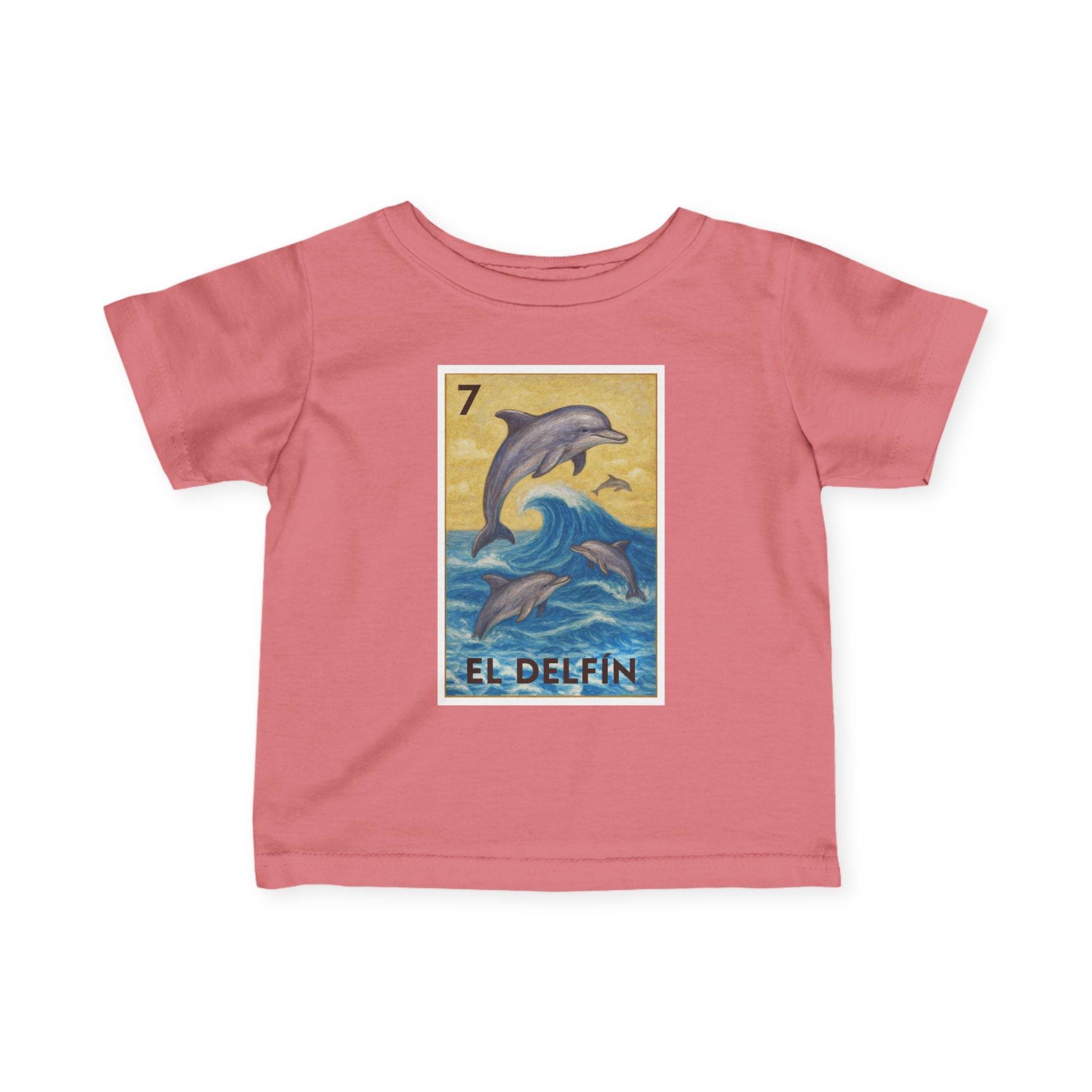 Dolphin Lotería infant cotton t-shirt image 17