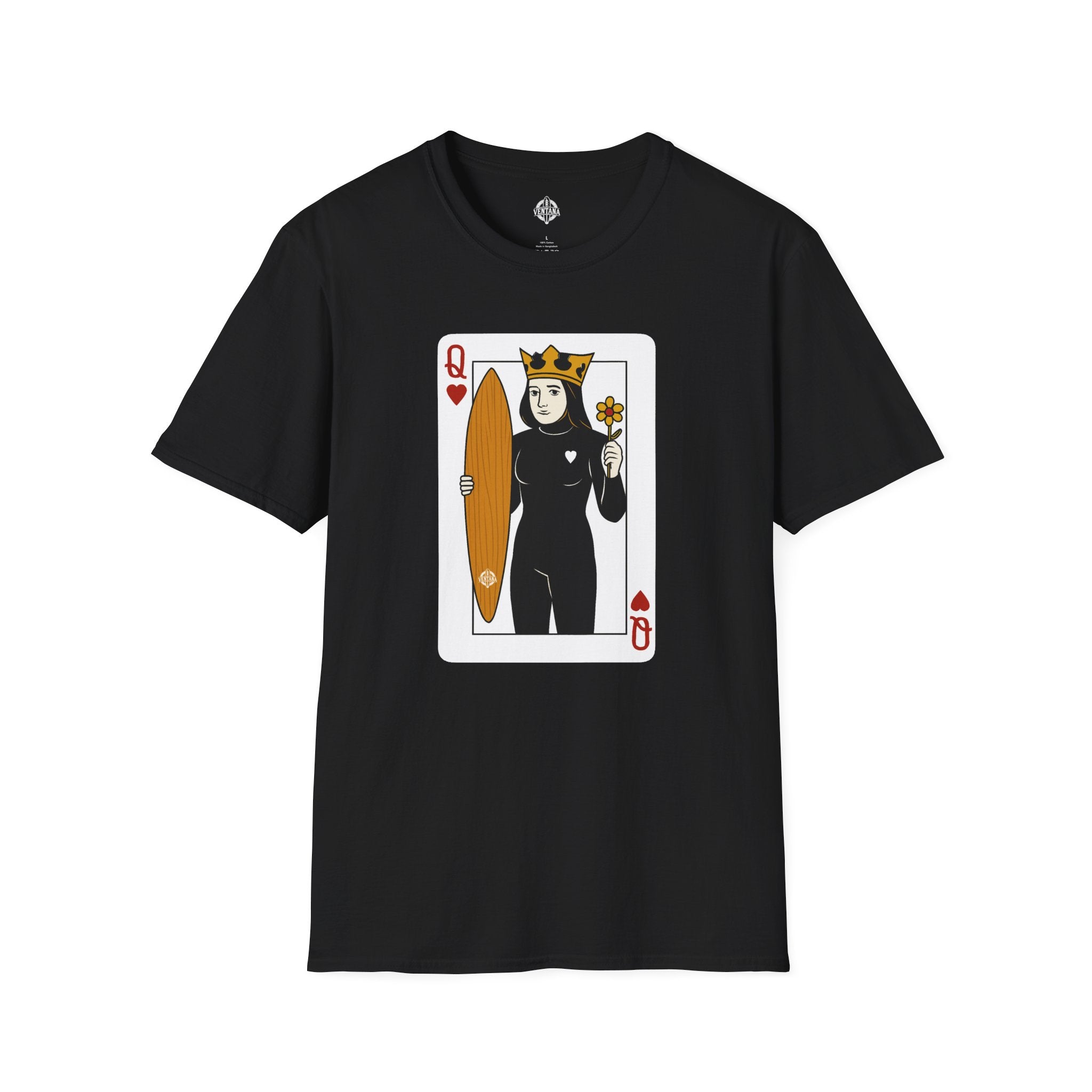 Queen of Hearts Surfer cotton t-shirt image 4
