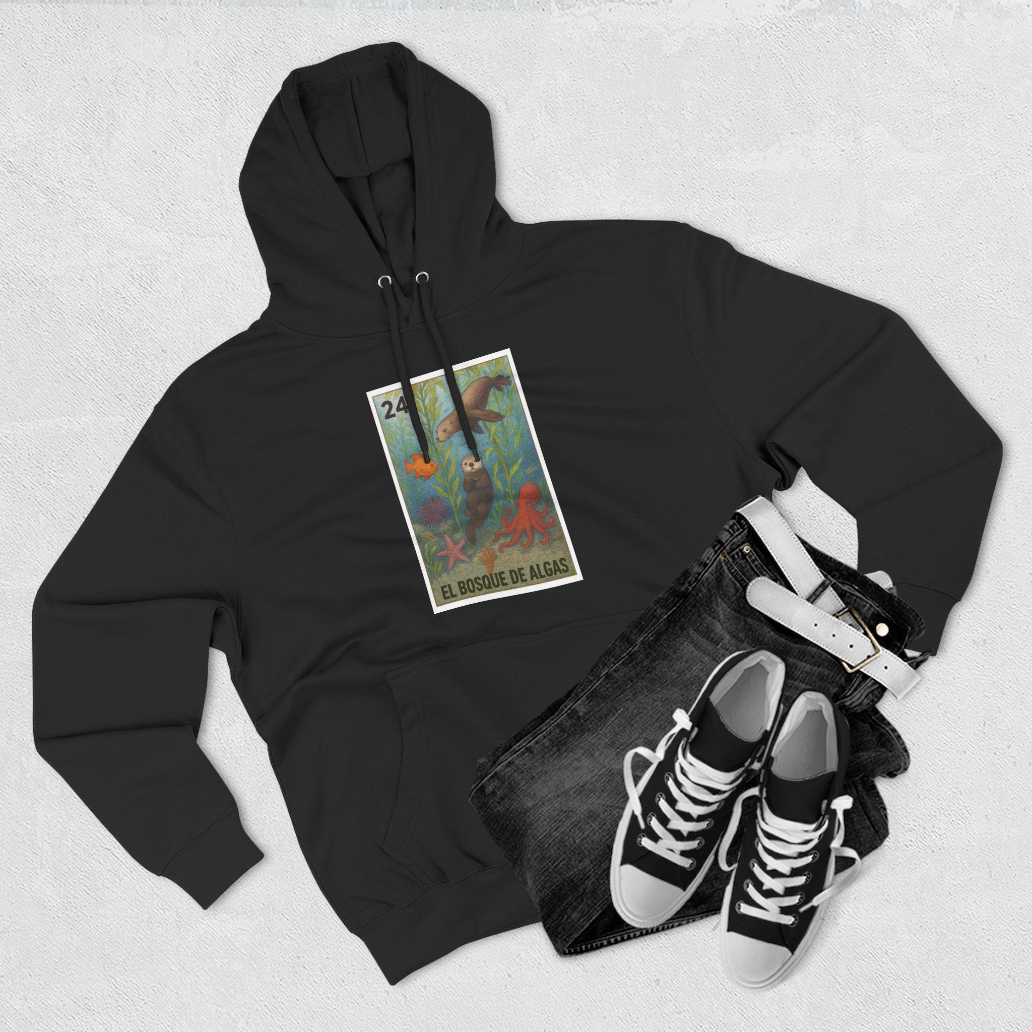Kelp Forest Lotería Fleece Hoodie
