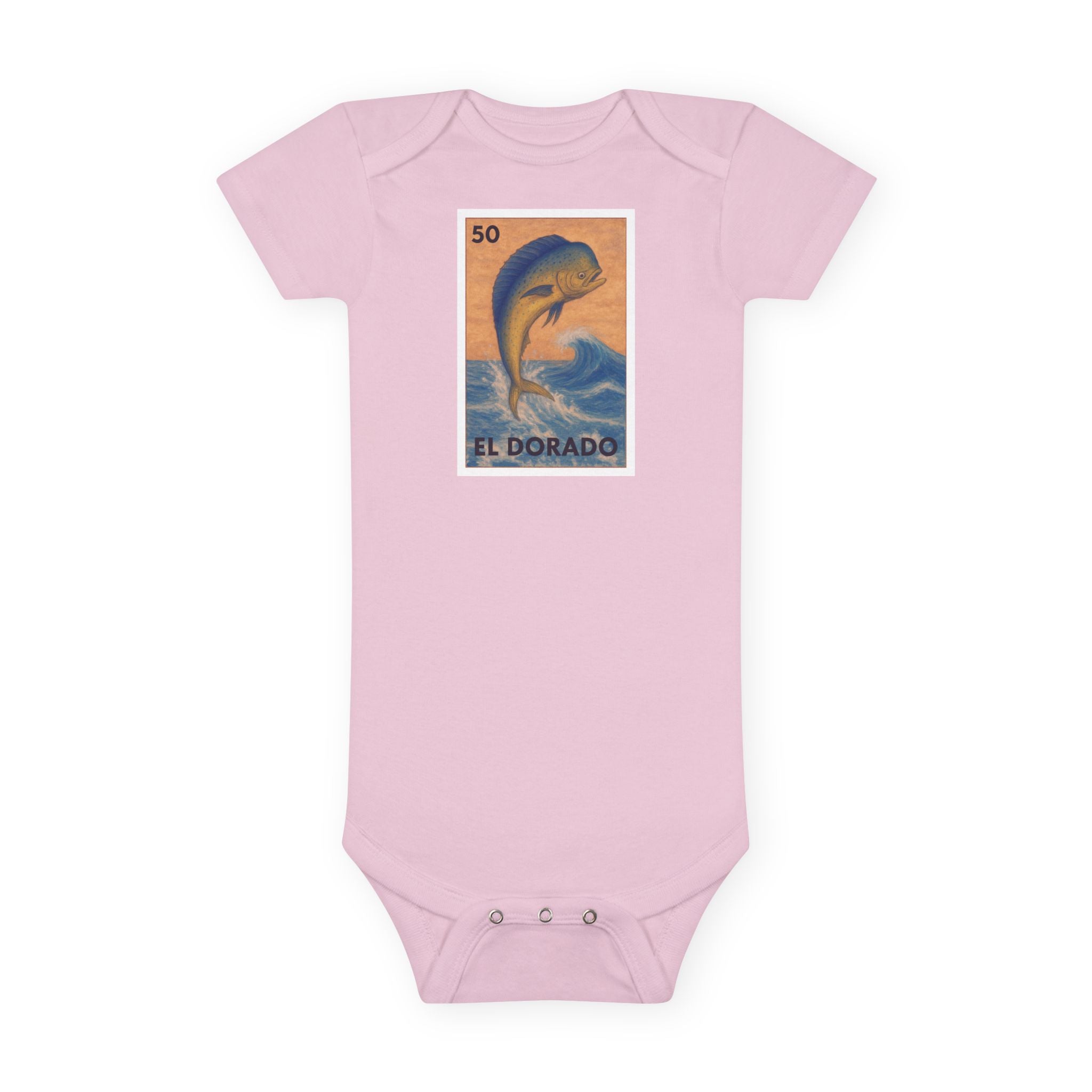 Dorado Lotería baby cotton onesie image 2