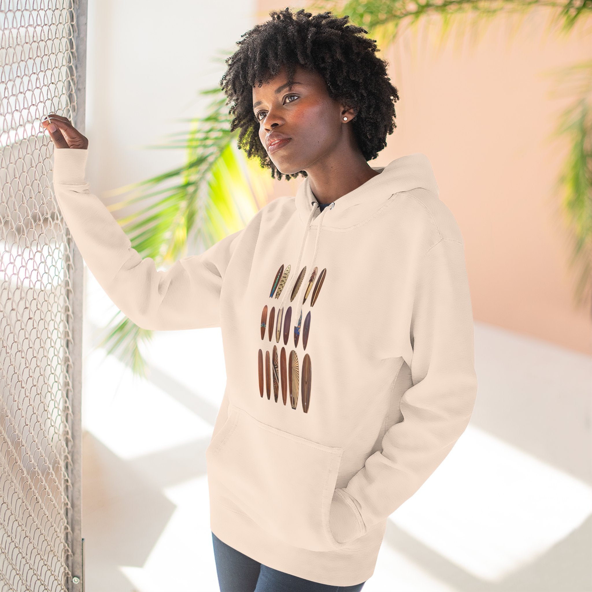 Ventana Wooden Surfboards Fleece Hoodie