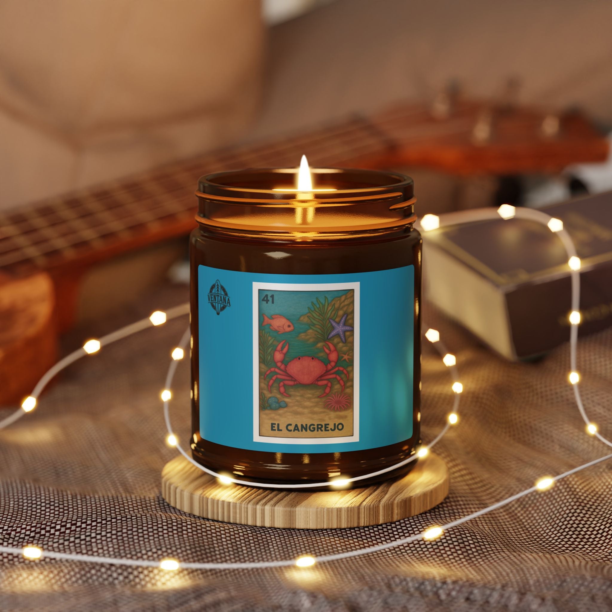 Crab Lotería - Scented Soy Candle (El Cangrejo)