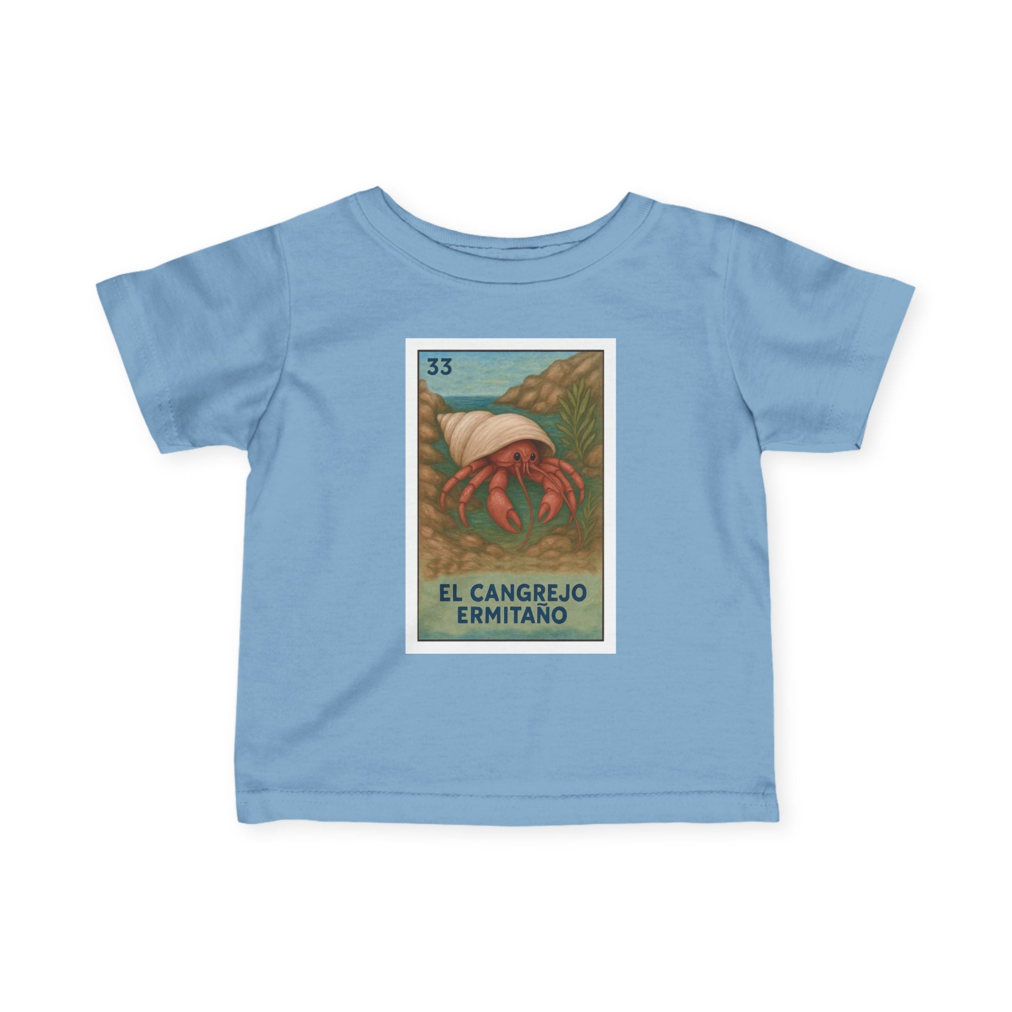 Hermit Crab Lotería infant cotton t-shirt image 1