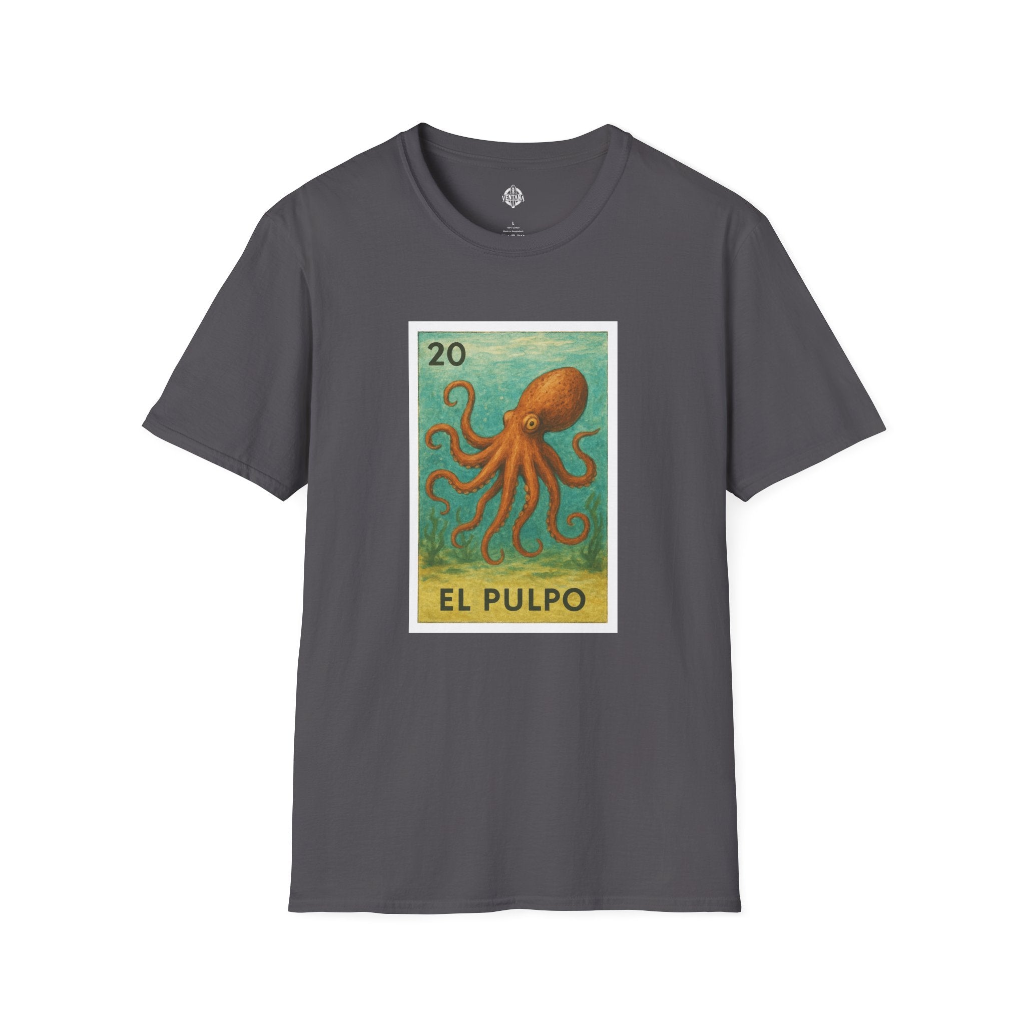 Octopus Lotería cotton t-shirt image 13