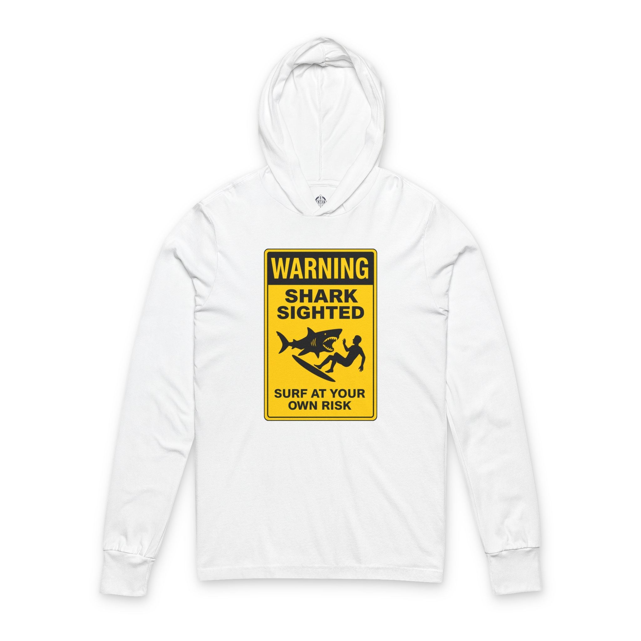 Shark Sighted cotton hooded long sleeve t-shirt image 3
