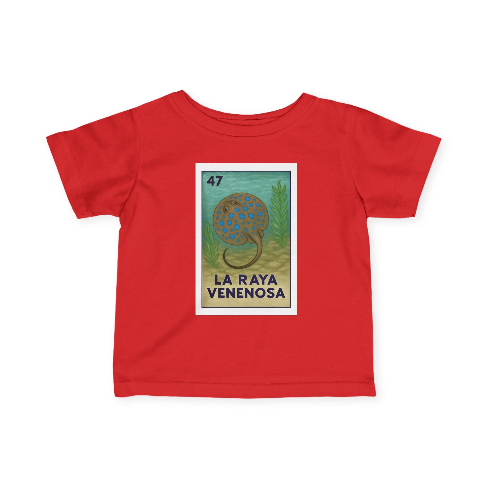 Stingray Lotería infant cotton t-shirt image 16