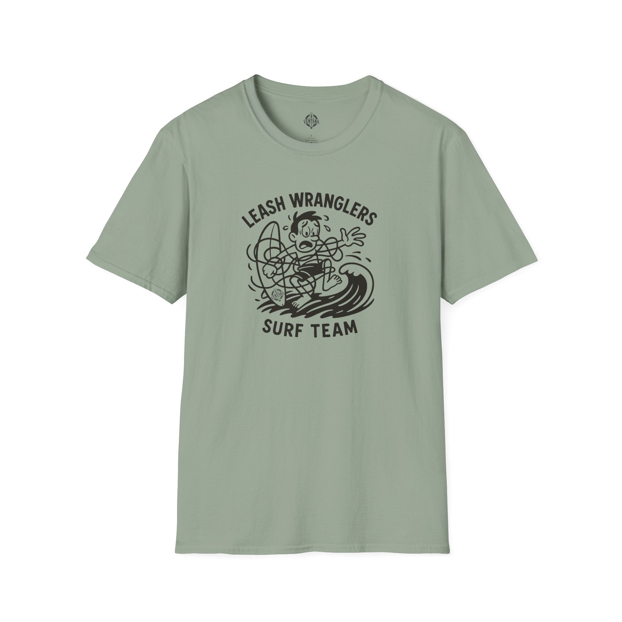Leash Wranglers Surf Team Unisex - Soft Style U.S. Cotton T-Shirt