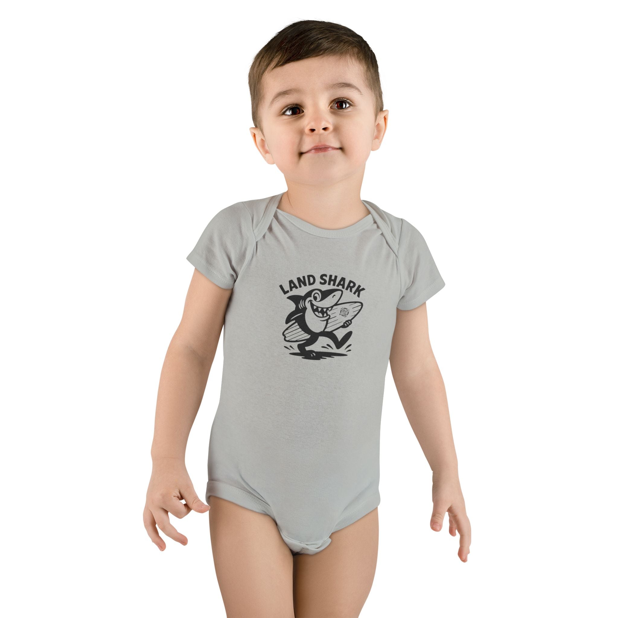 Land Shark - Baby Short Sleeve 100% Cotton Onesie