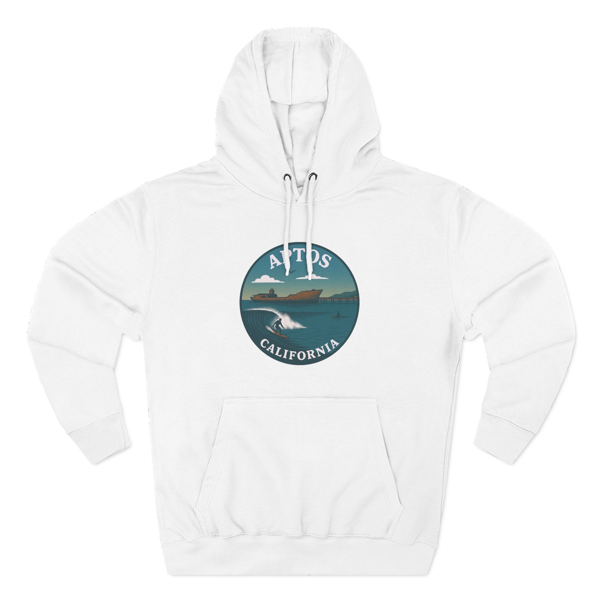 Aptos California Classic Unisex - Pull-Over Cotton Blend Fleece Hoodie