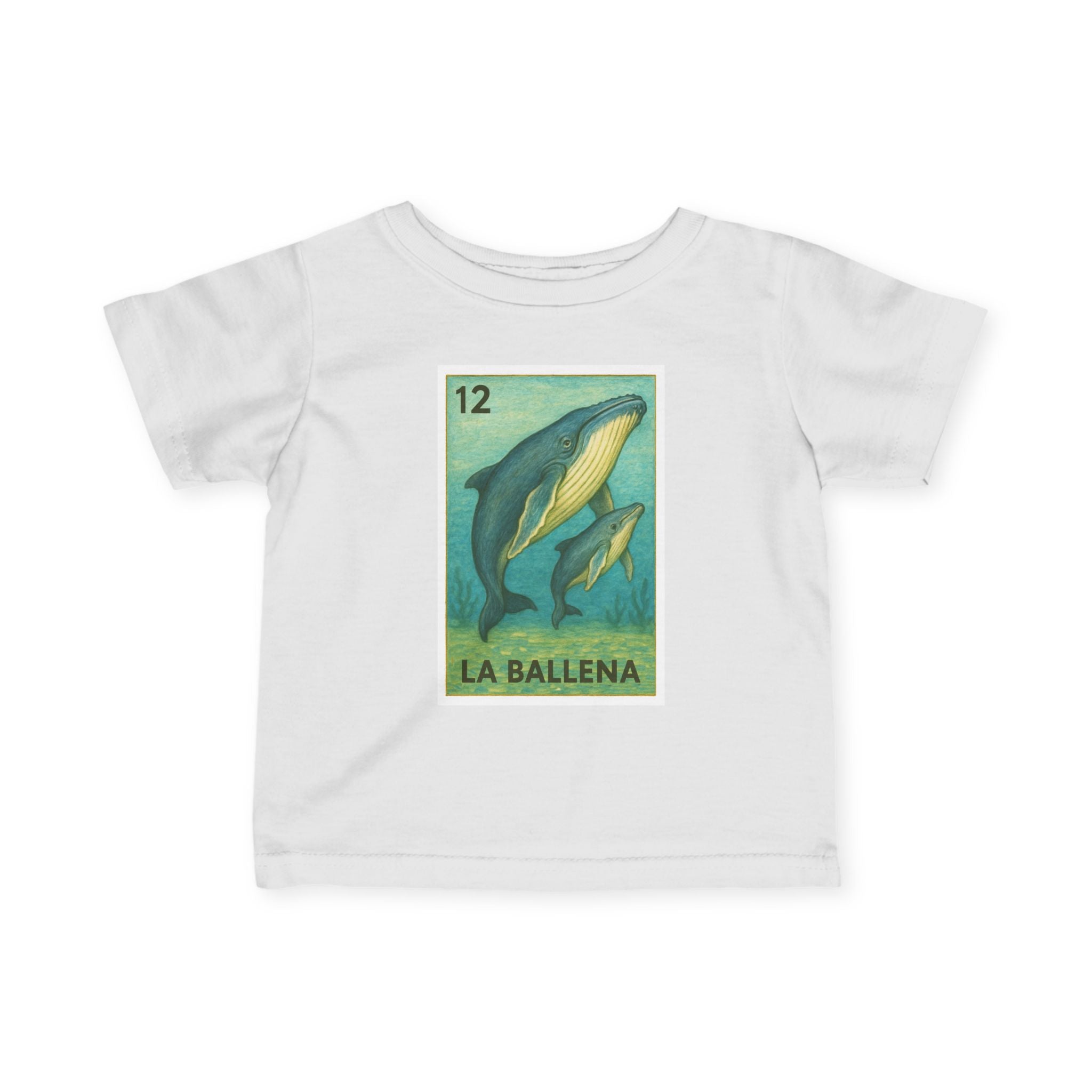 Whale Lotería infant cotton t-shirt image 18