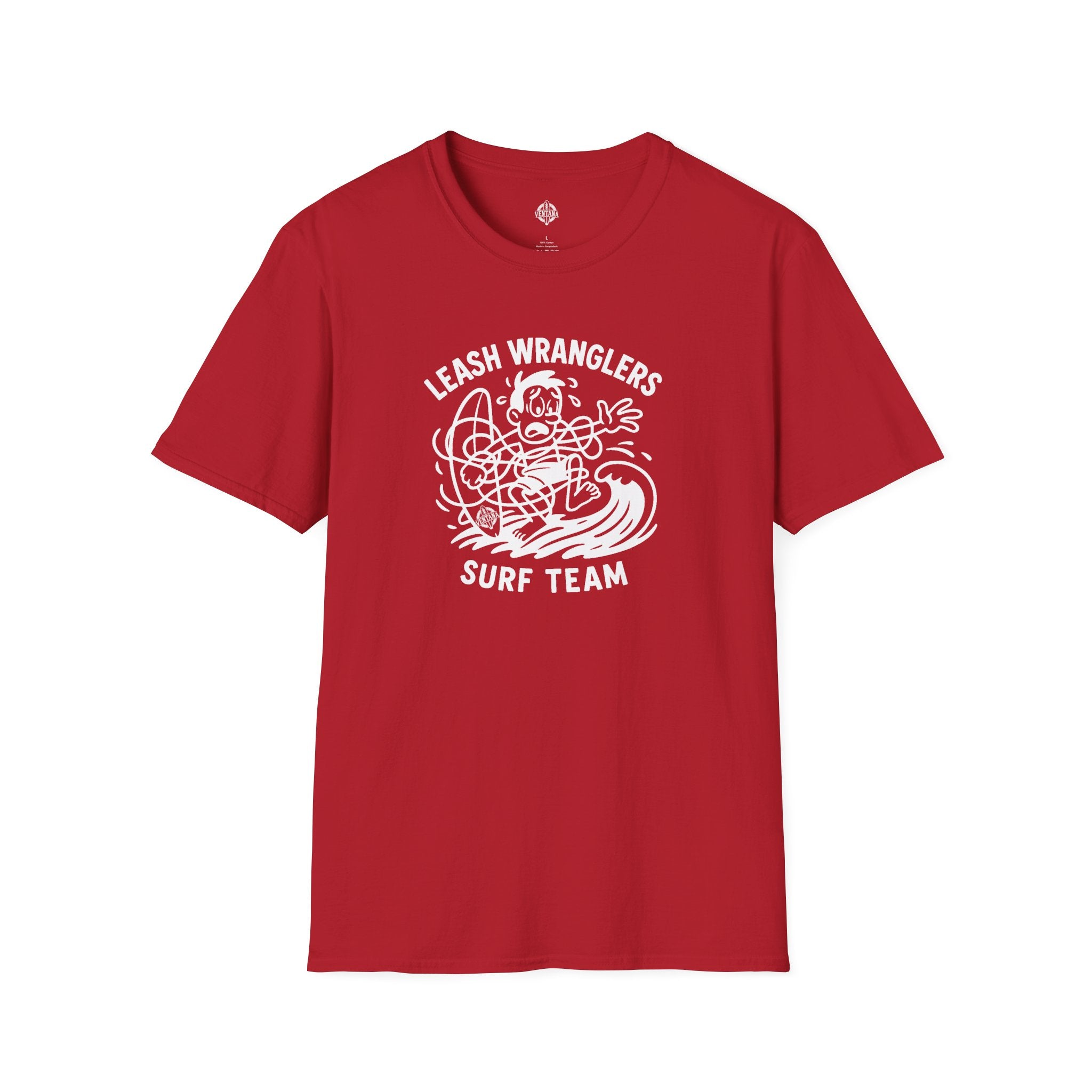 Leash Wranglers Surf Team Unisex - Soft Style U.S. Cotton T-Shirt