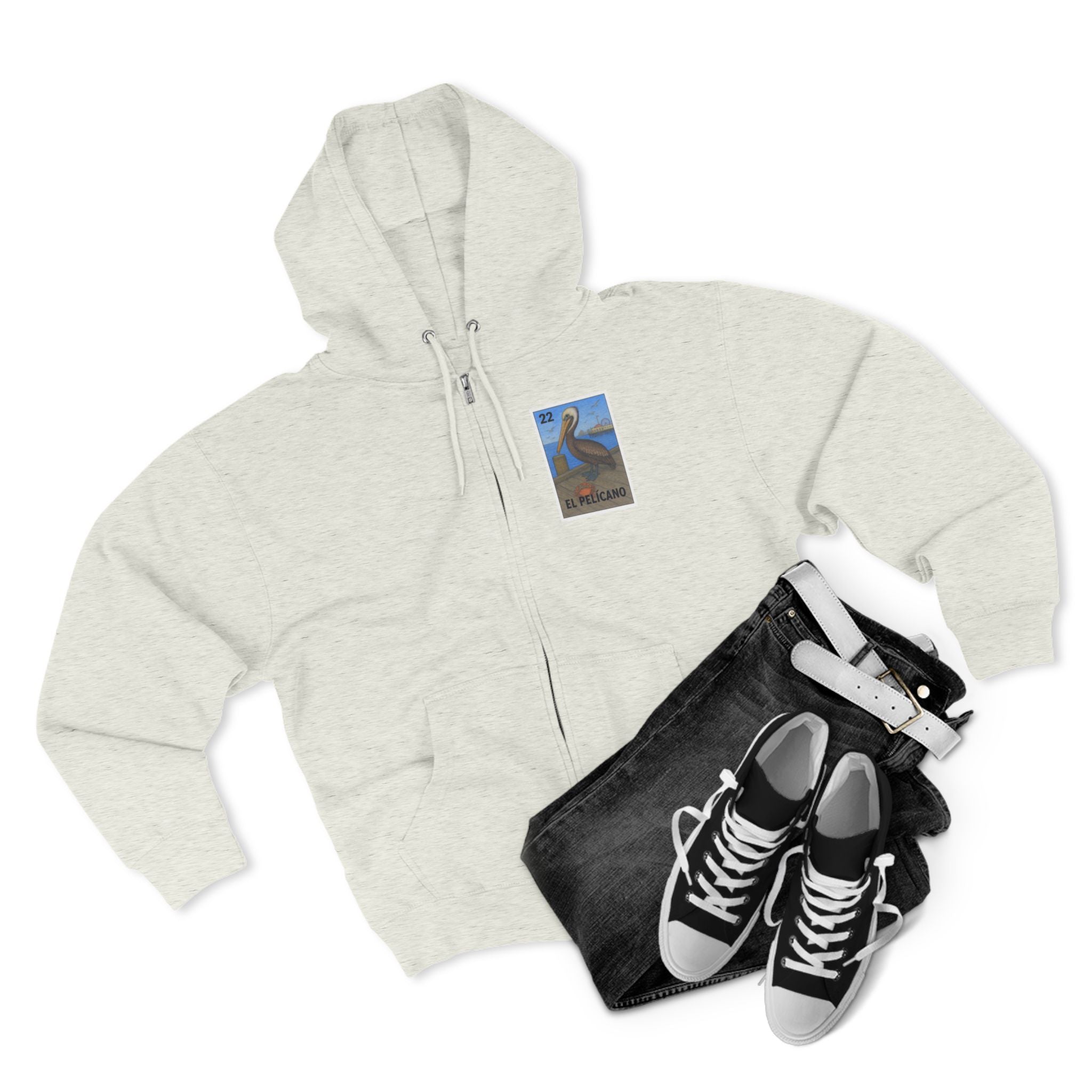 Pelican Lotería Zip Hoodie