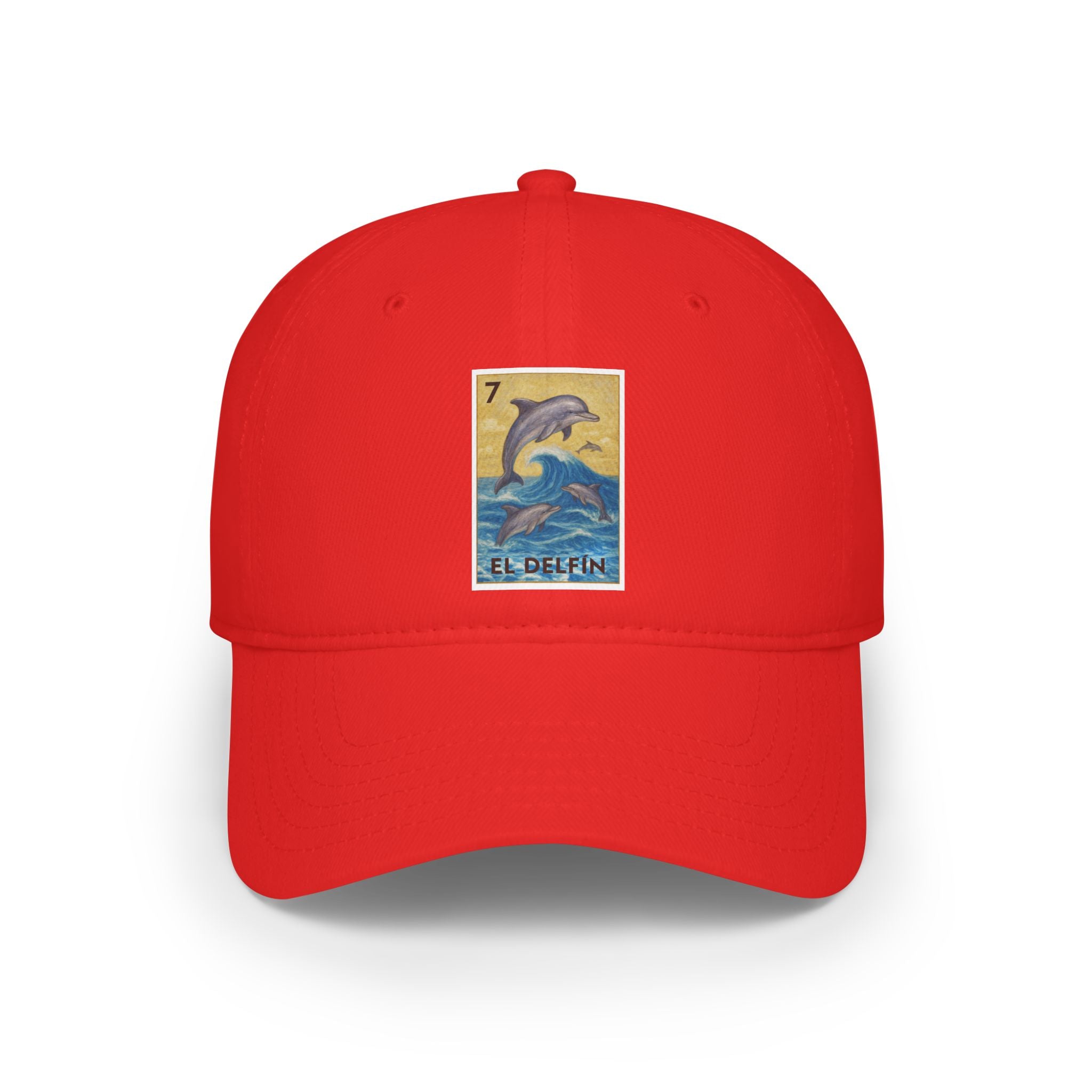 Dolphin Lotería Unisex - 100% Cotton Baseball Cap (El Delfín)