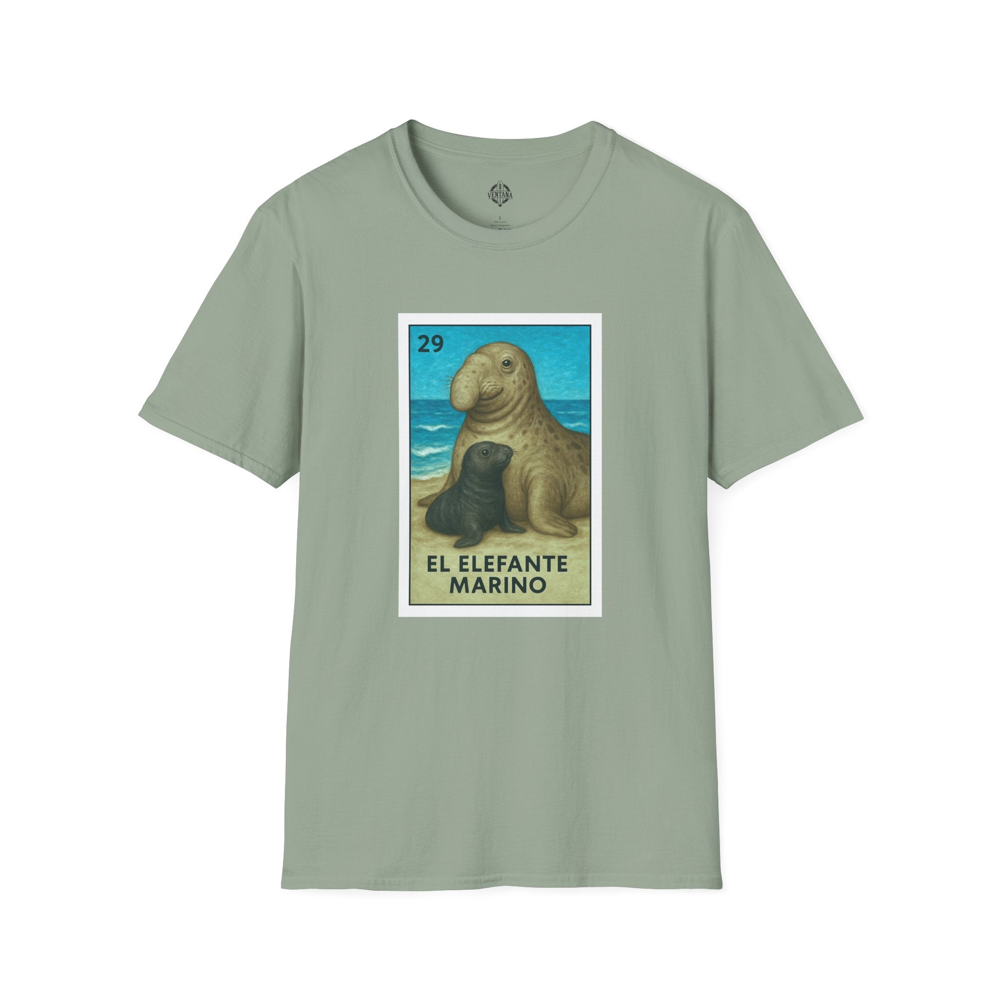 Elephant Seal Lotería cotton t-shirt image 9