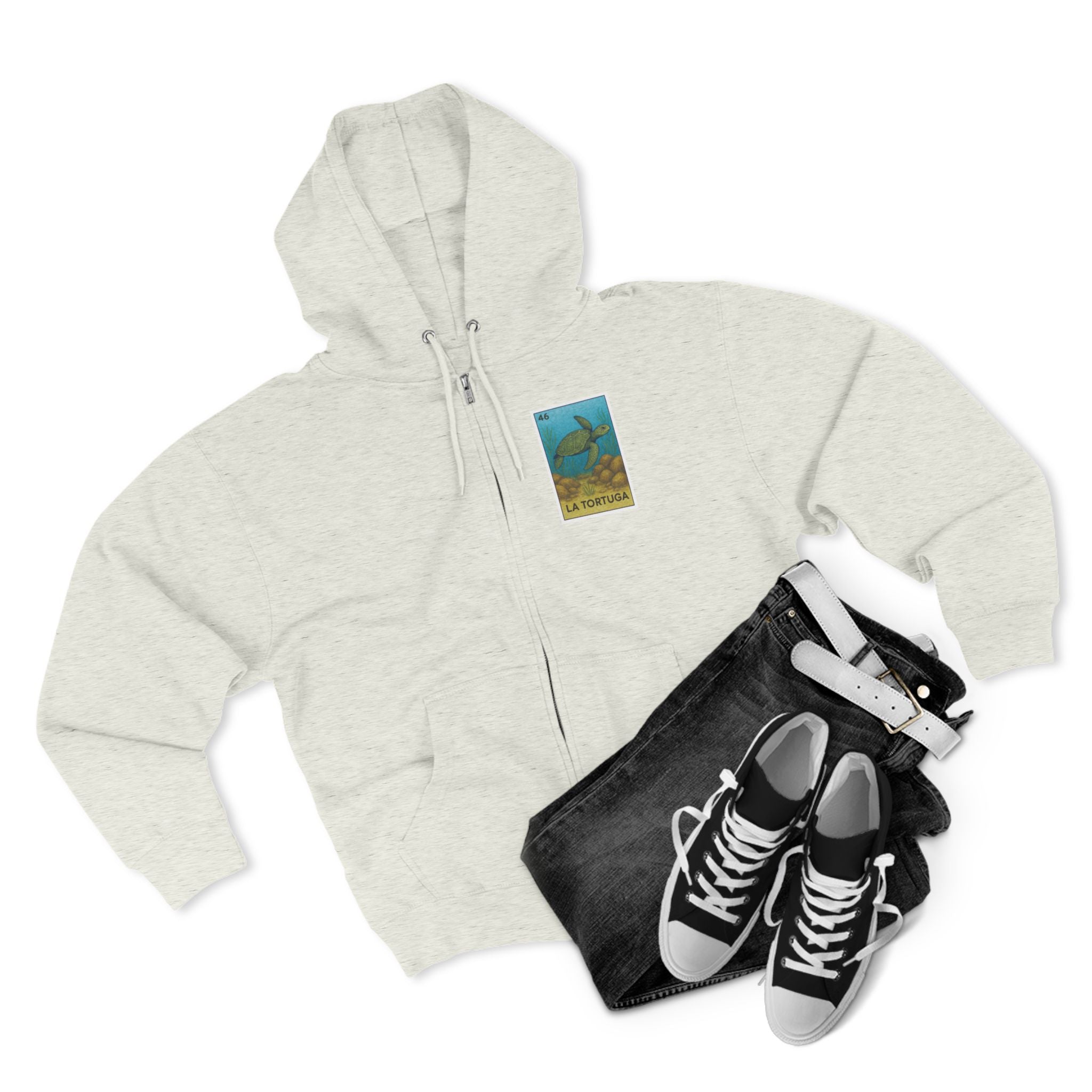 Turtle Lotería Zip Hoodie