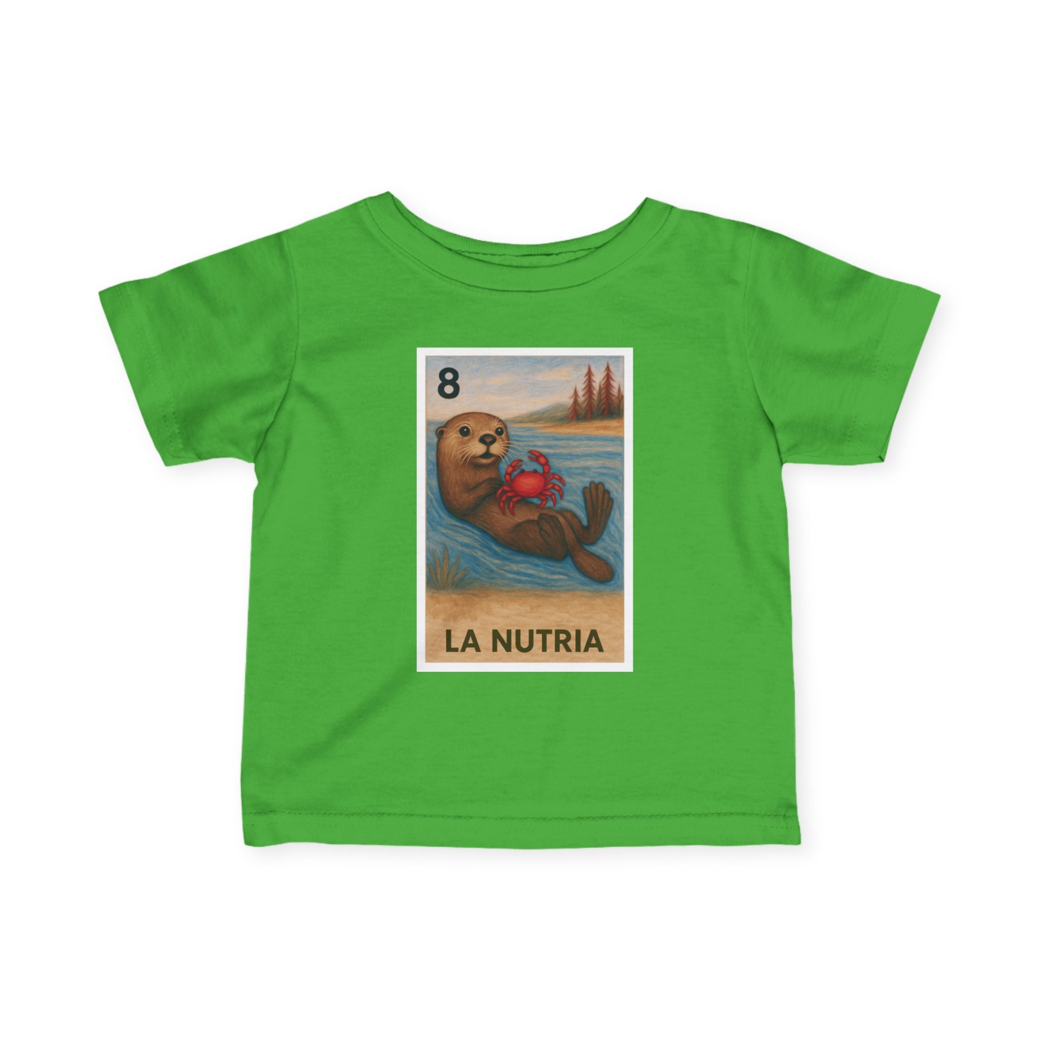 Sea Otter Lotería infant cotton t-shirt image 8