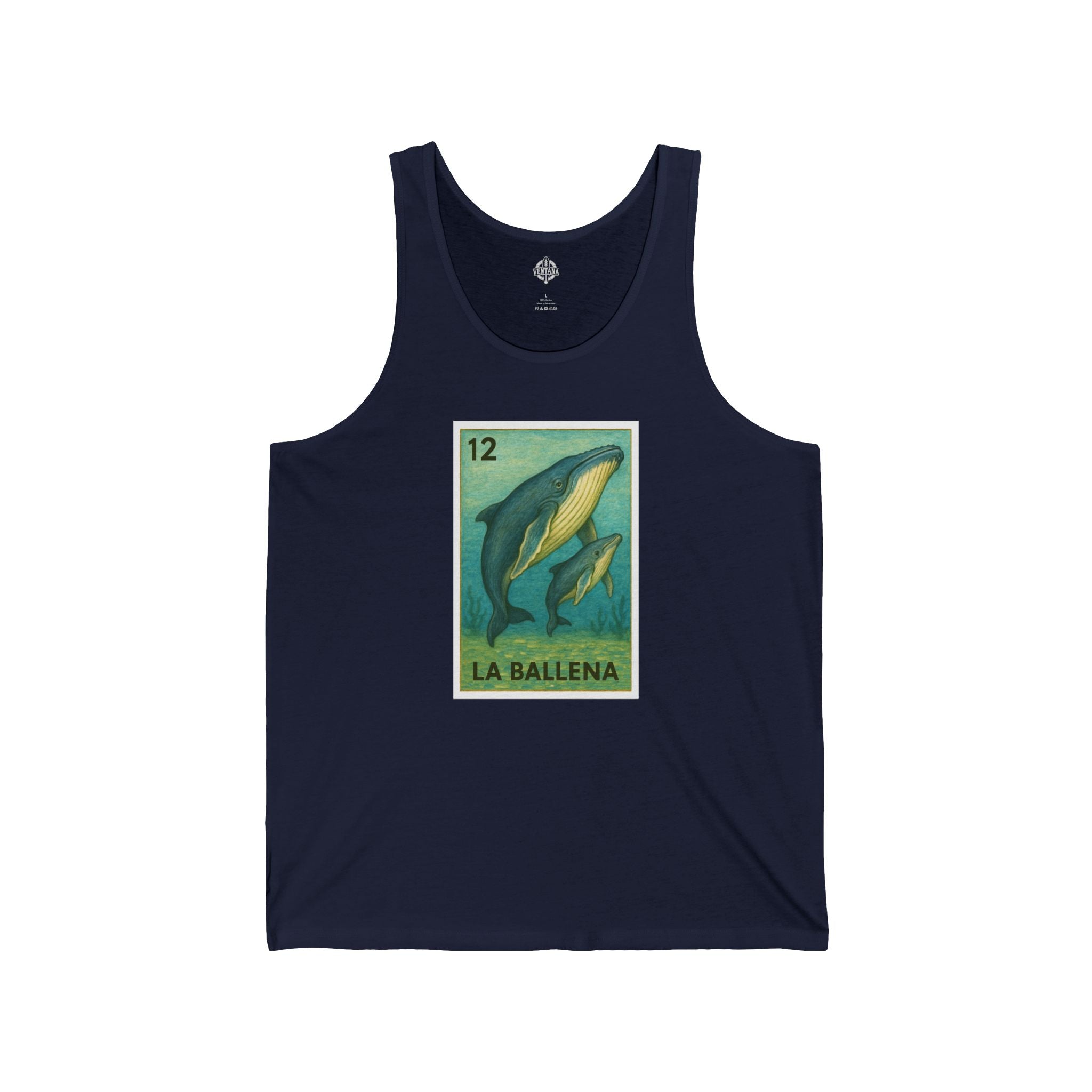 Whale Lotería jersey tank top image 1
