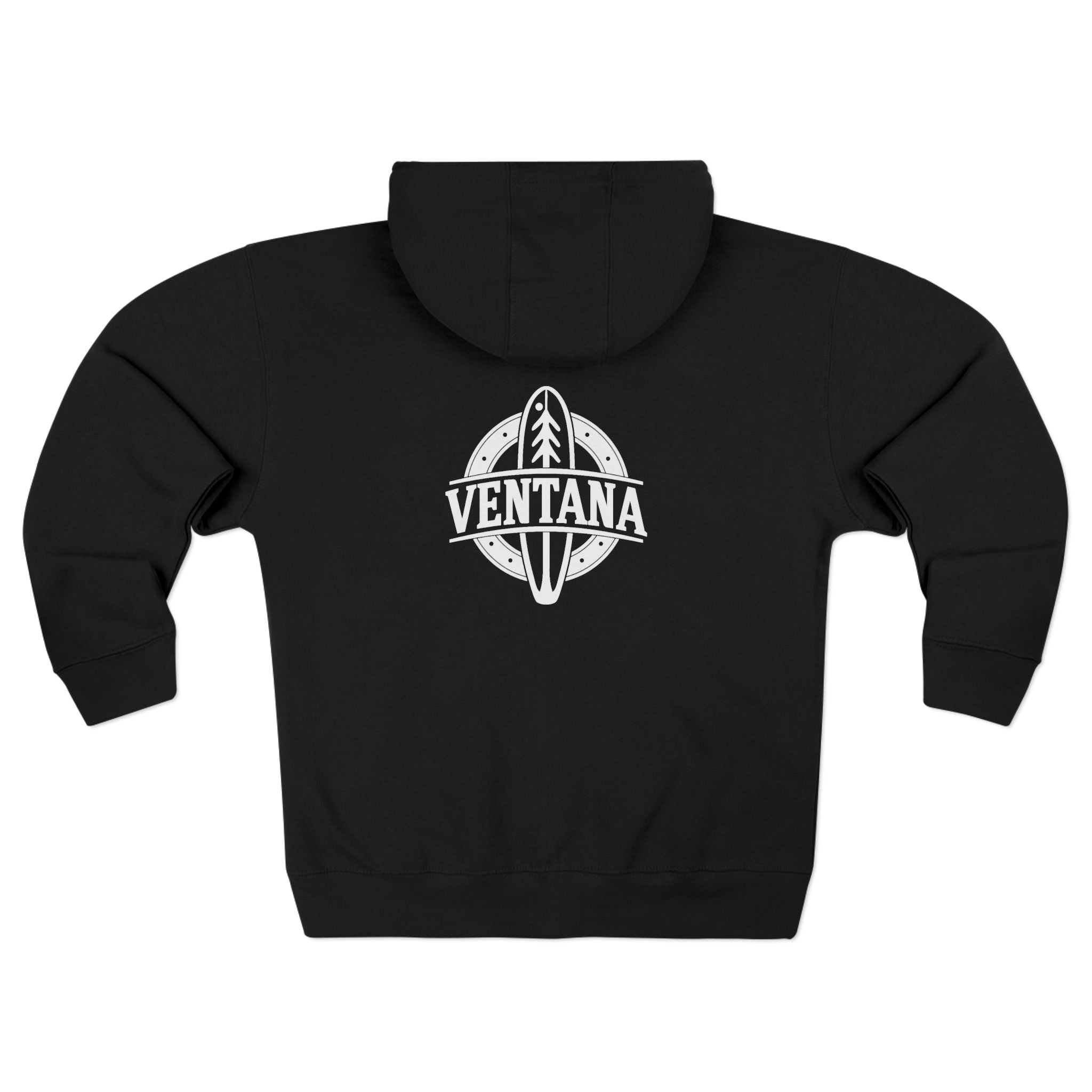 Ventana Treefish Logo Unisex - Zip Cotton Blend Fleece Hoodie