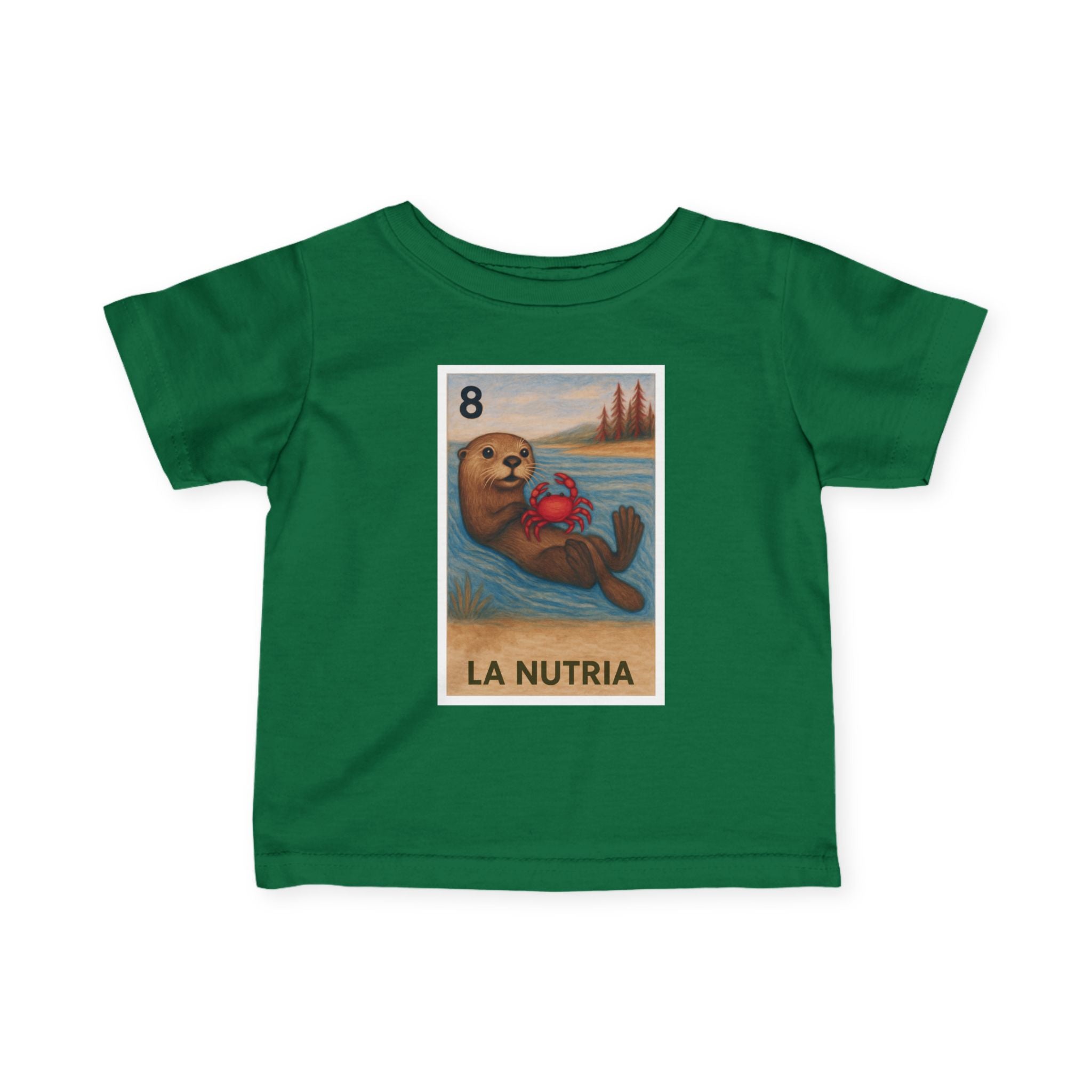 Sea Otter Lotería infant cotton t-shirt image 9