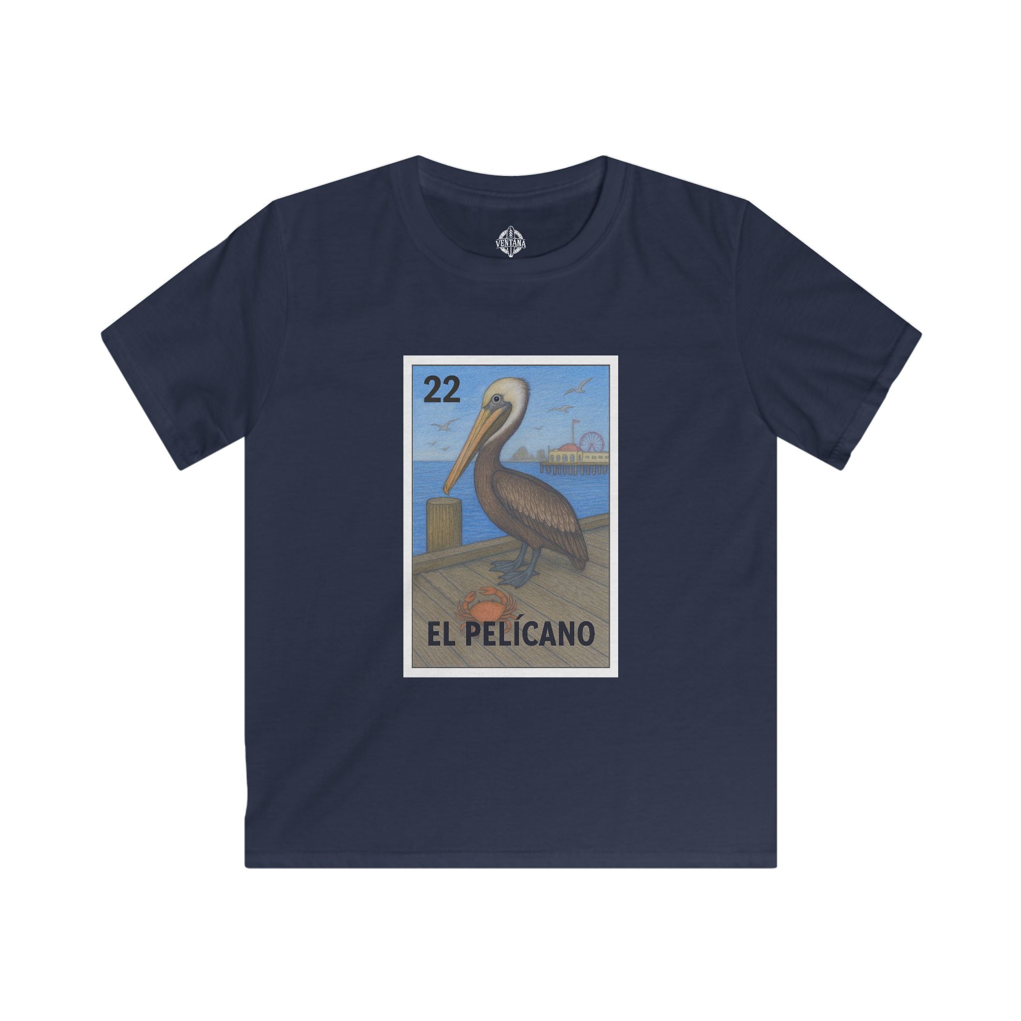 Pelican Lotería kids soft style t-shirt image 1