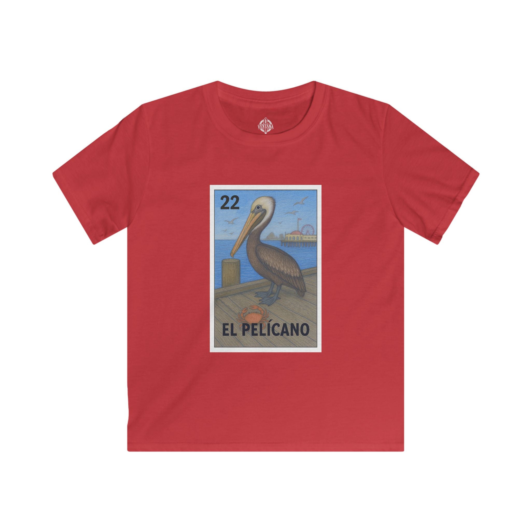 Pelican Lotería kids soft style t-shirt image 12