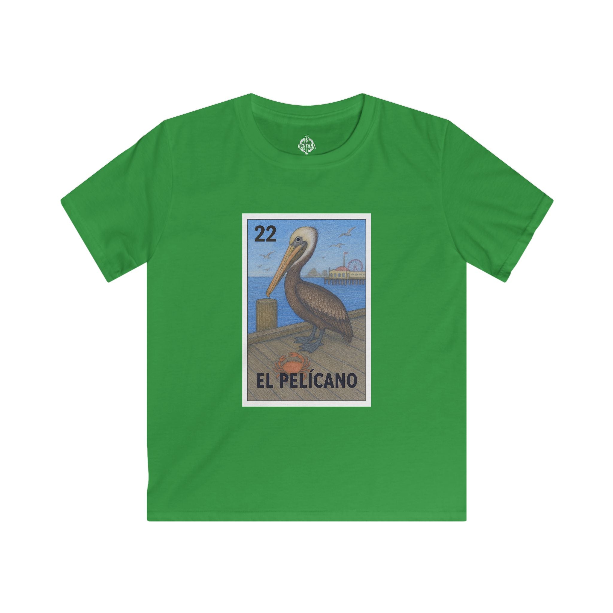 Pelican Lotería kids soft style t-shirt image 8