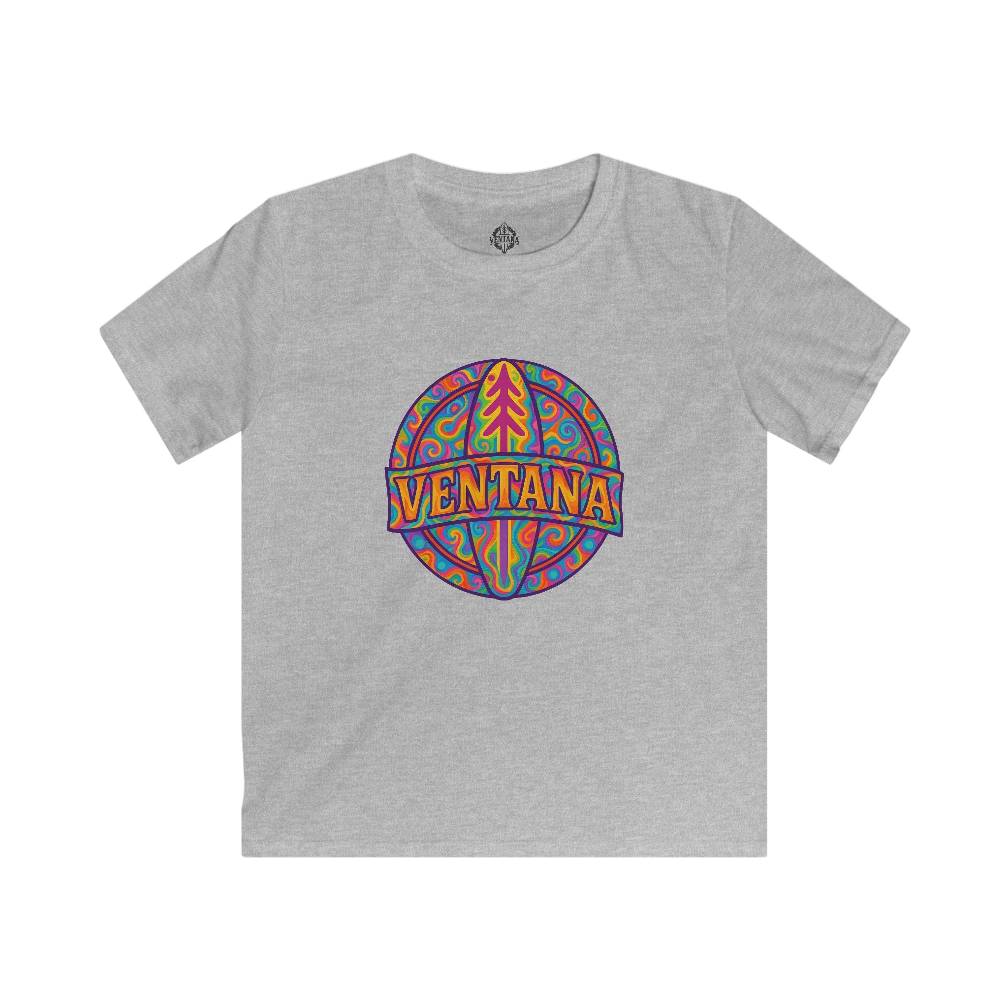 Ventana Psychedelic Treefish Logo kids soft style t-shirt image 5