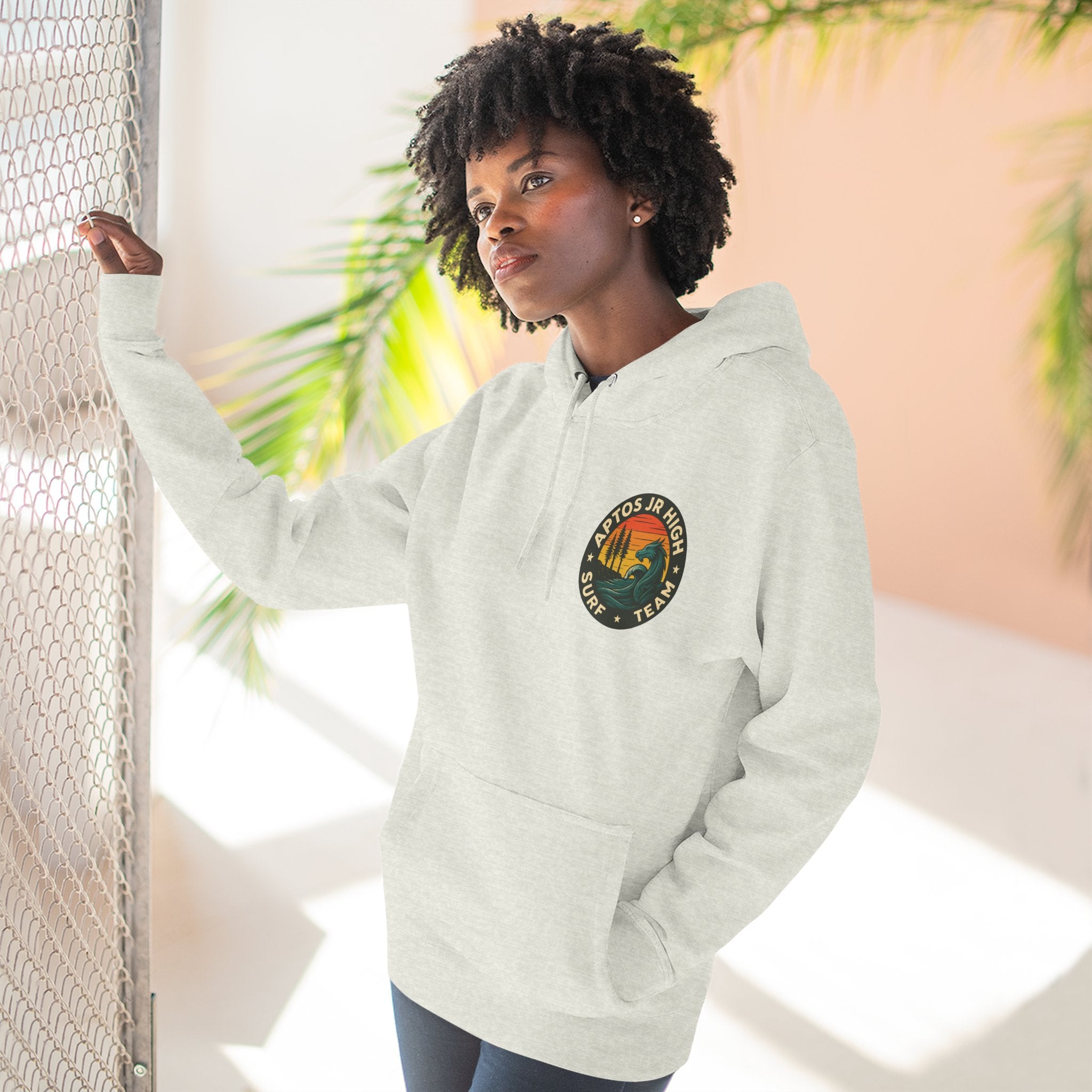 Aptos Junior High Surf Team Unisex - Pull-Over Cotton Blend Fleece Hoodie