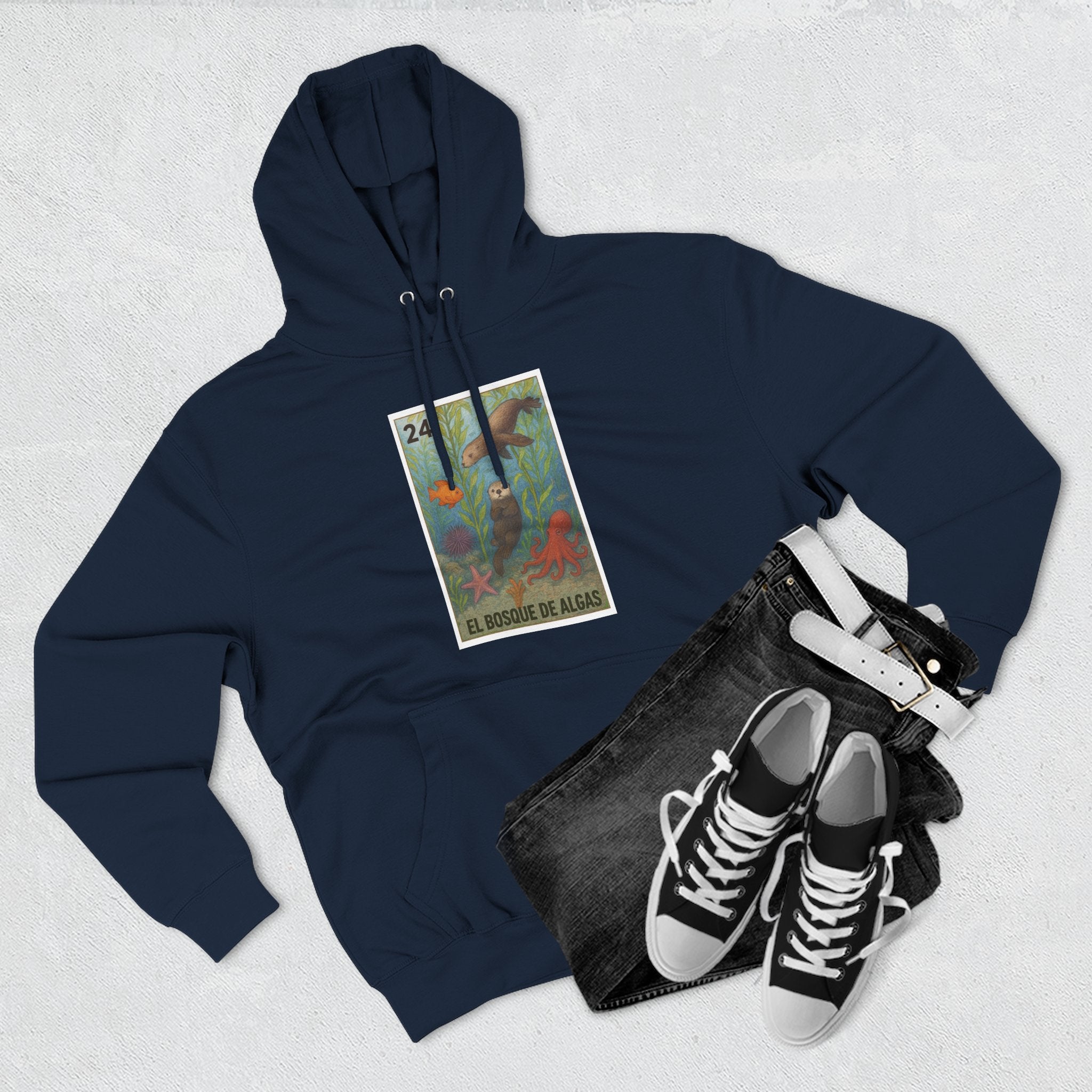 Kelp Forest Lotería Fleece Hoodie