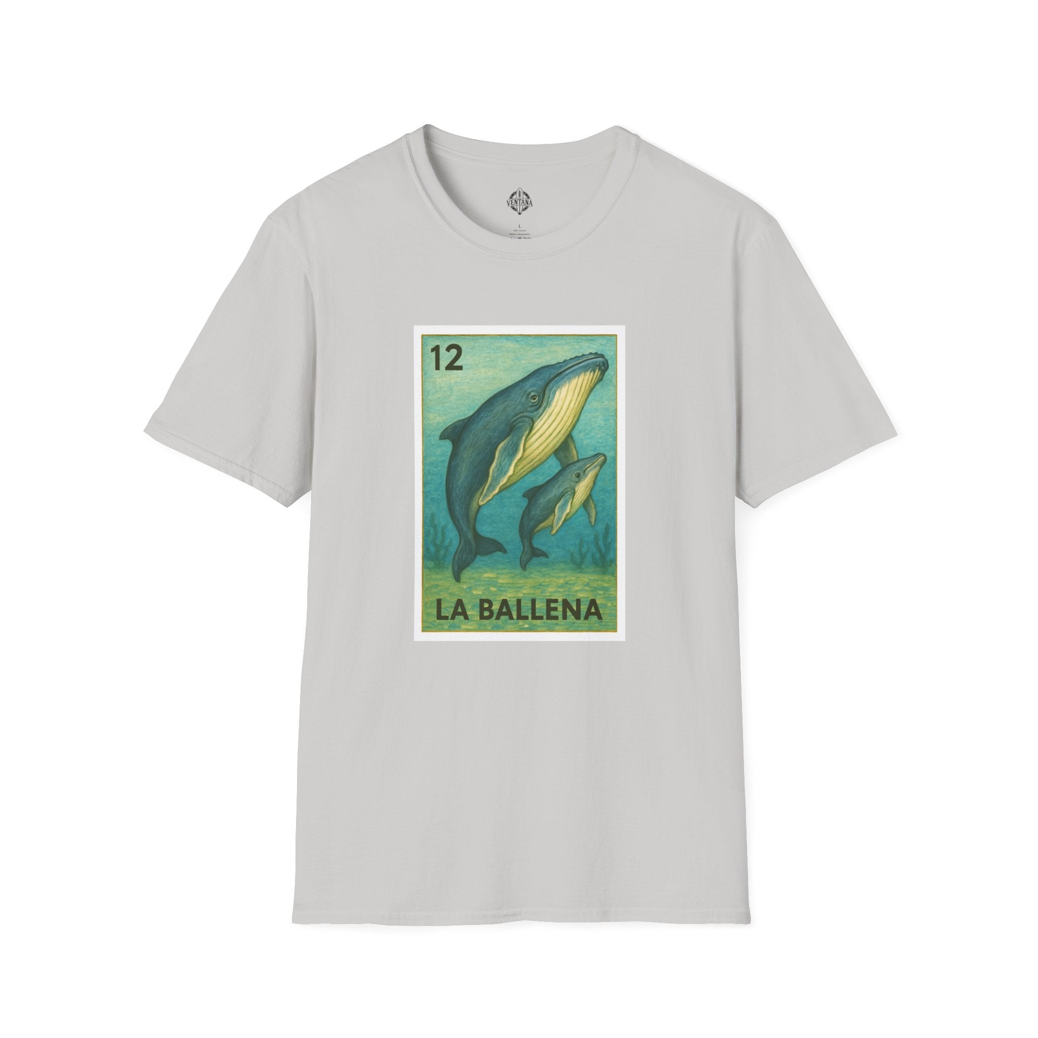 Whale Lotería cotton t-shirt image 5