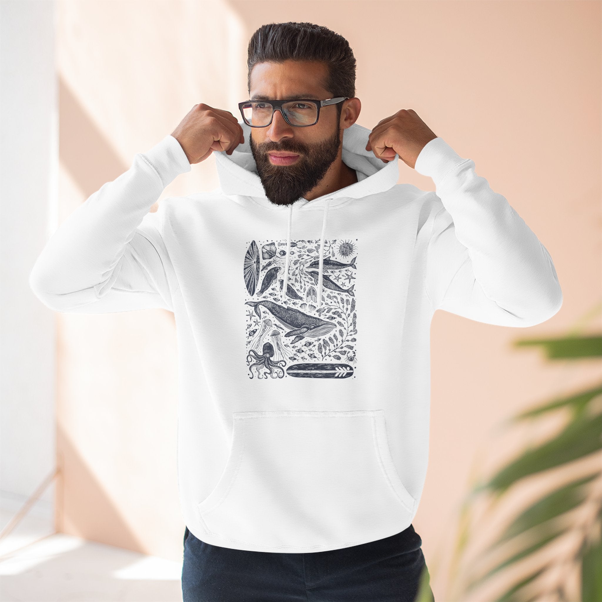 Ventana Marine Life by Lili Arnold fleece hoodie image 13