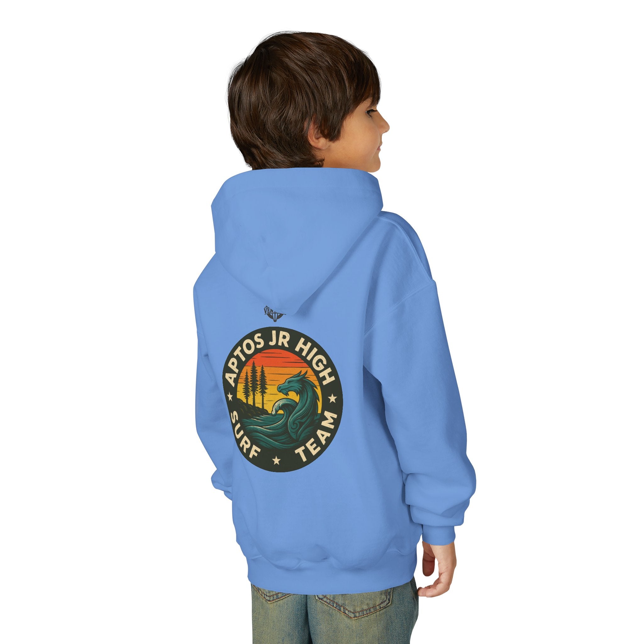 Aptos Jr High Surf Team Youth Pull-Over Hoodie - Heavy Blend Sweatshirt