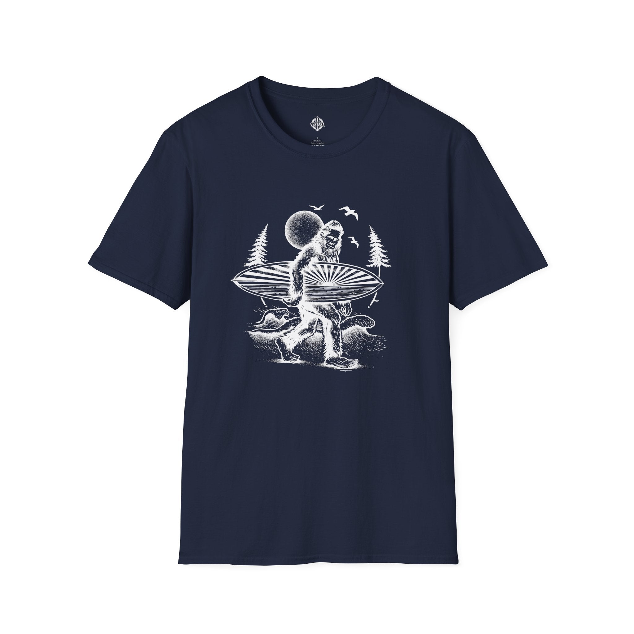 Ventana Surfsquatch by Thiago Bianchini cotton t-shirt image 1