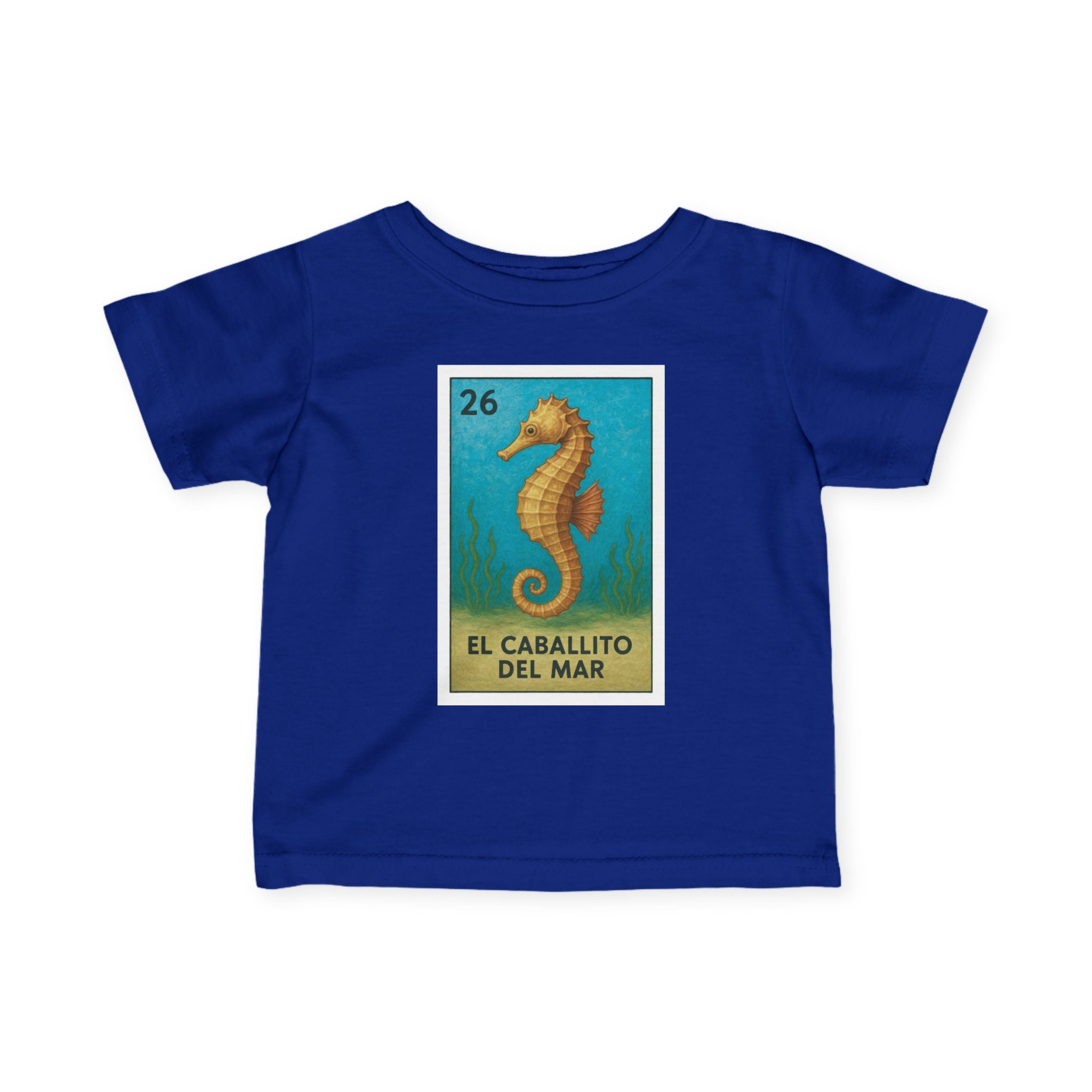 Seahorse Lotería infant cotton t-shirt image 12