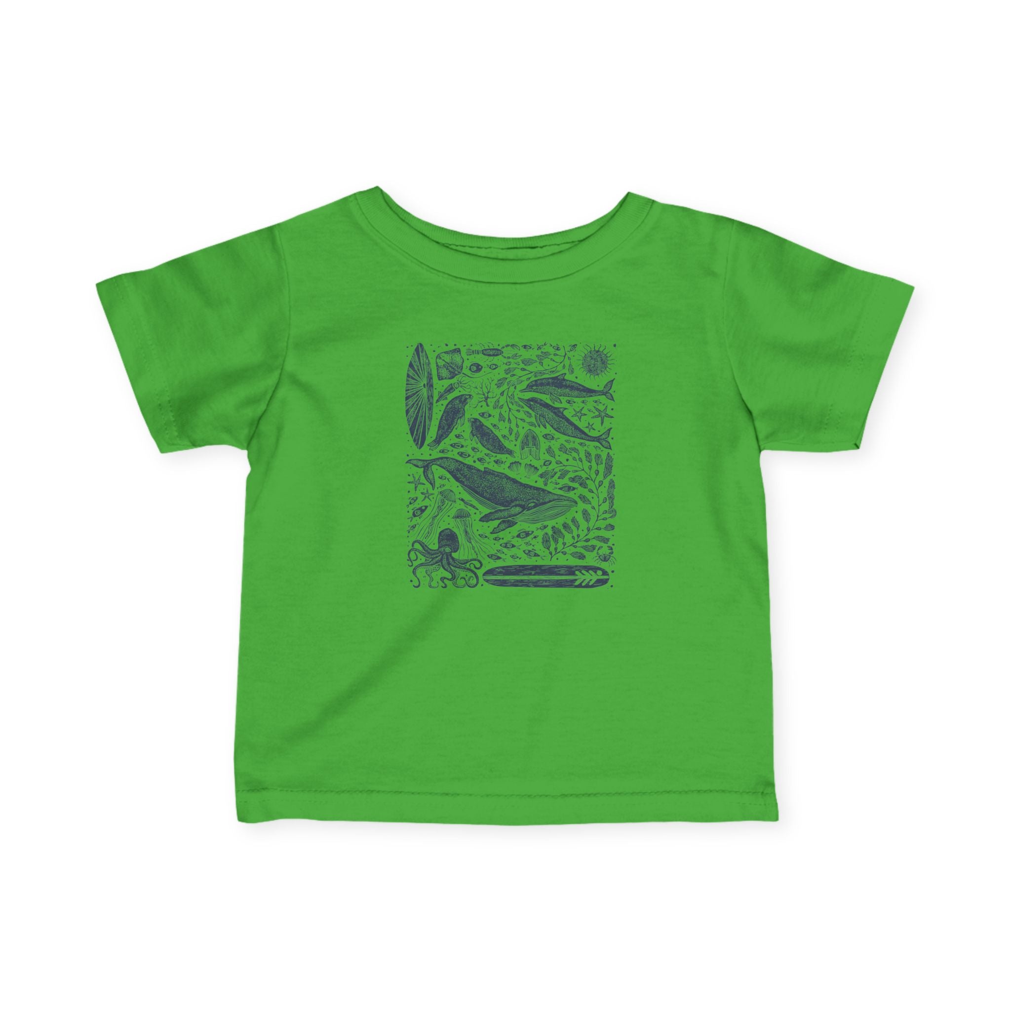 Ventana Marine Life by Lili Arnold infant cotton t-shirt image 9