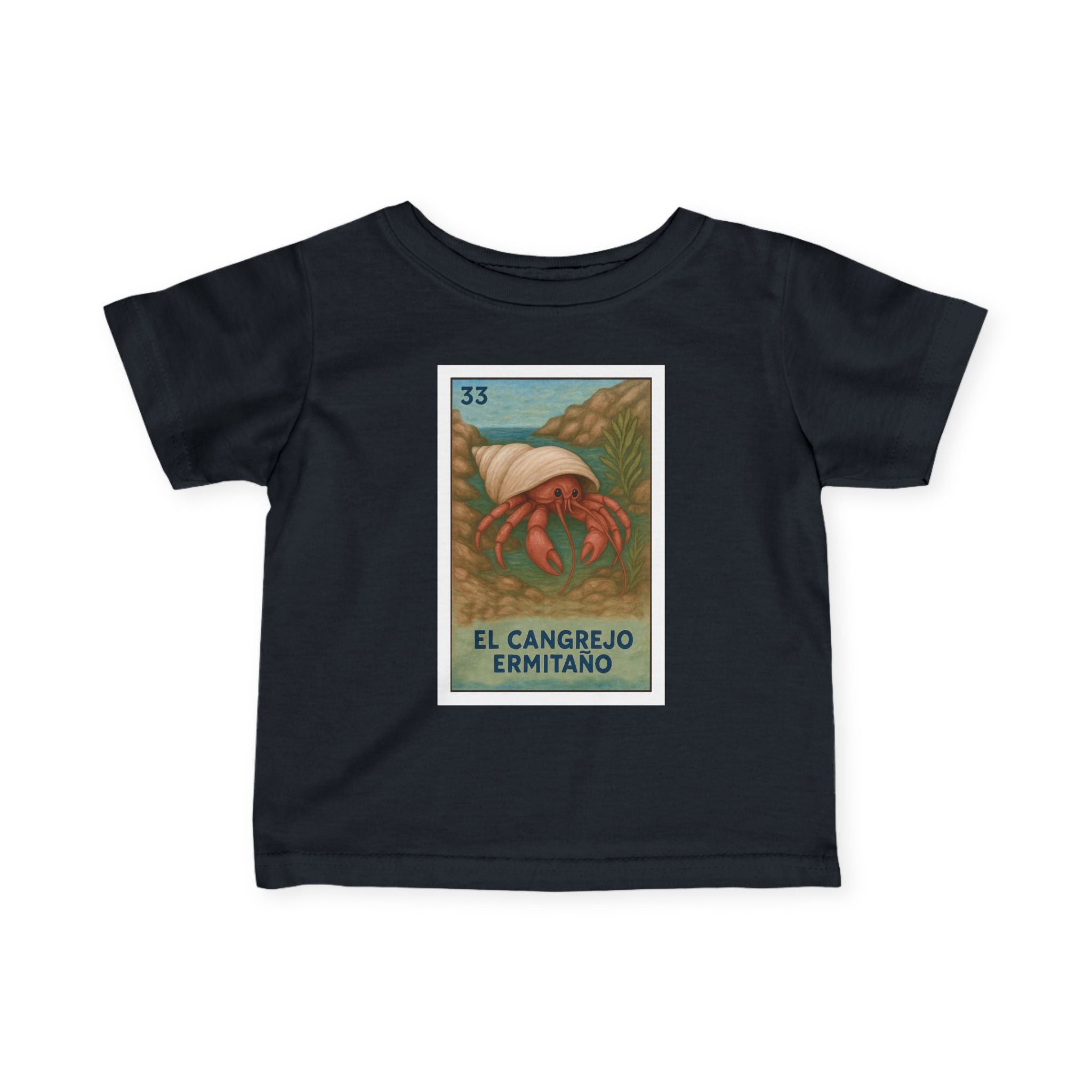 Hermit Crab Lotería infant cotton t-shirt image 13