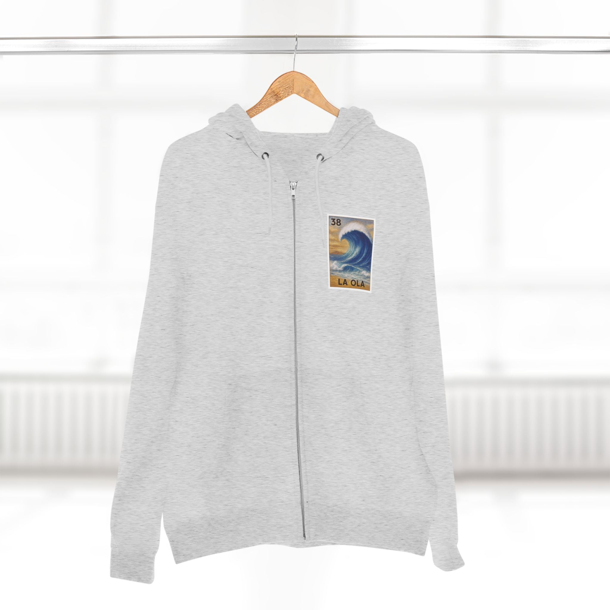 Wave Lotería zip fleece hoodie image 9