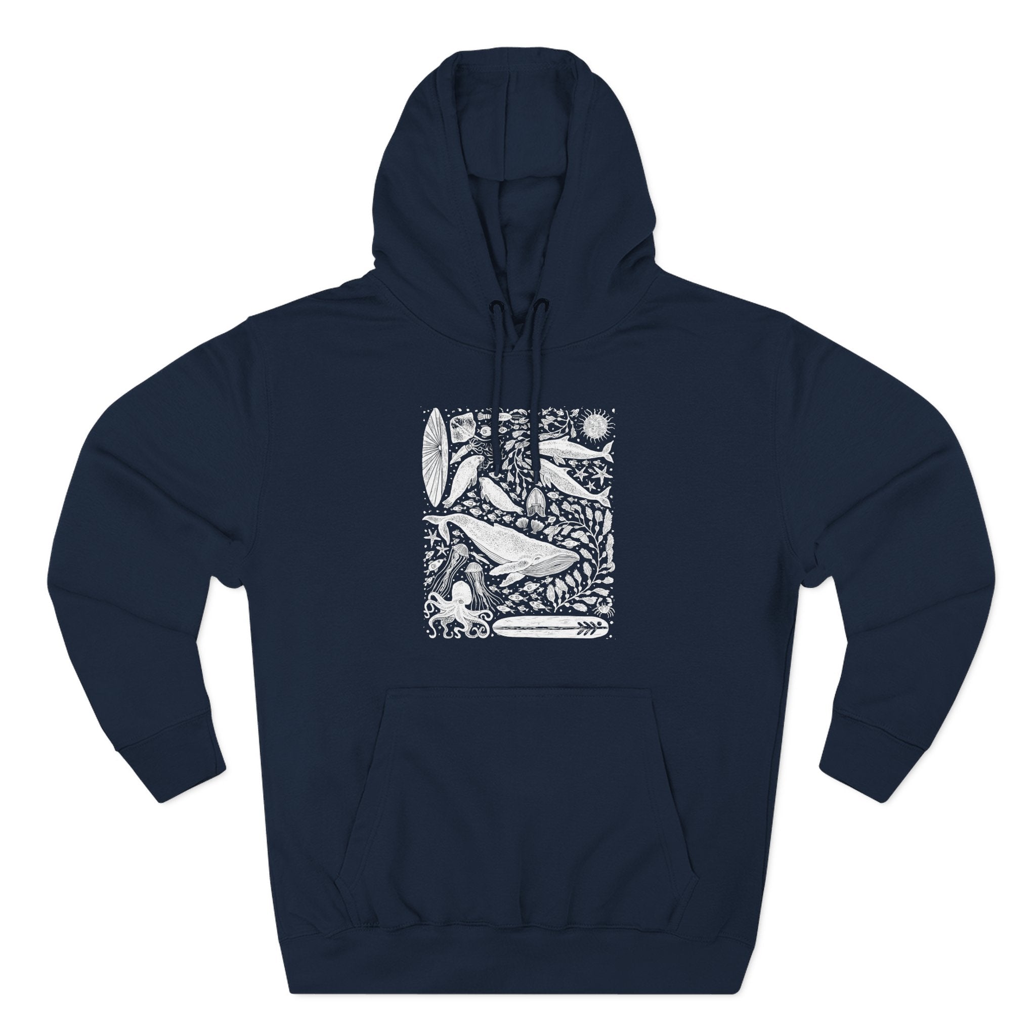 Ventana Marine Life by Lili Arnold fleece hoodie image 1