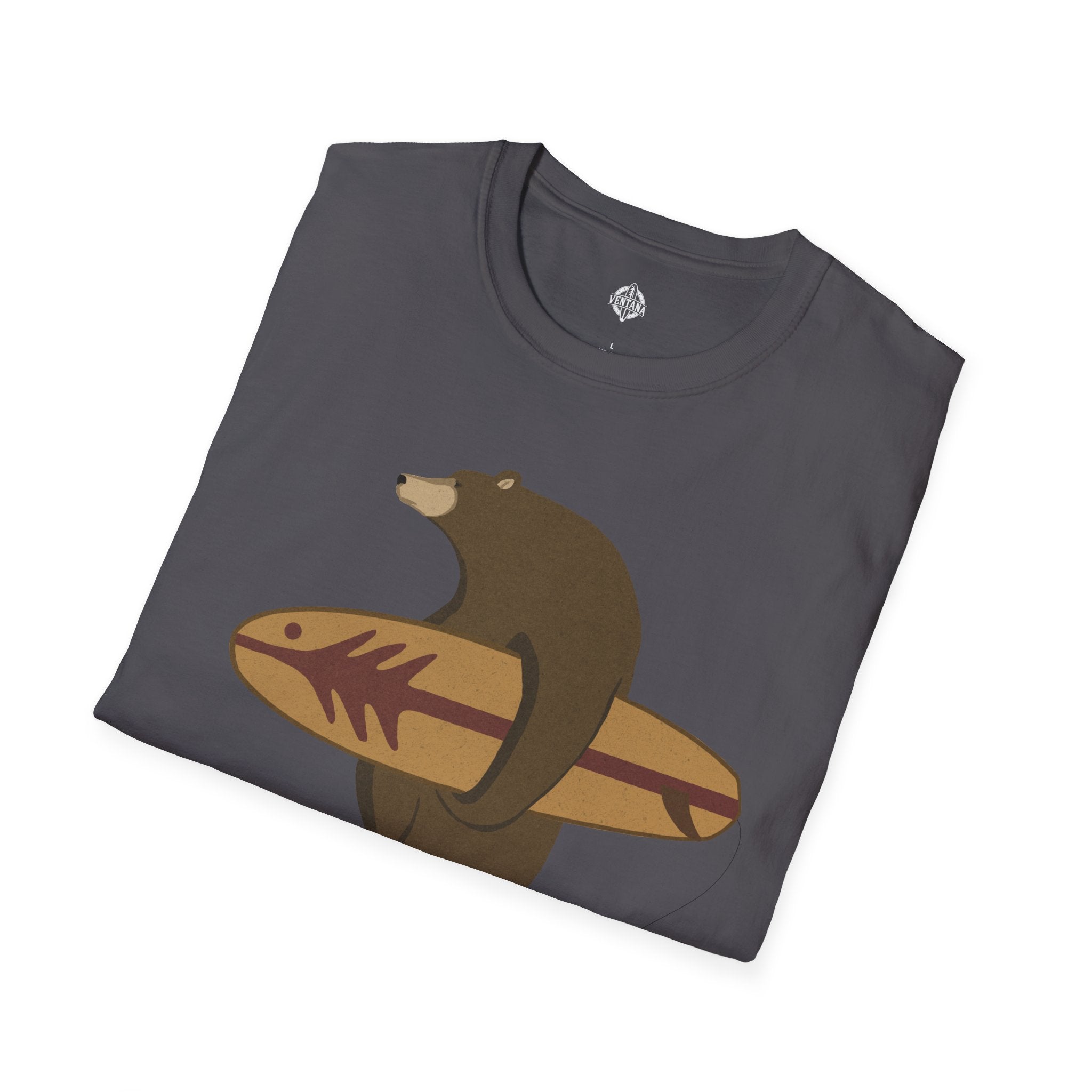 Surfing Grizzly Bear T-Shirt
