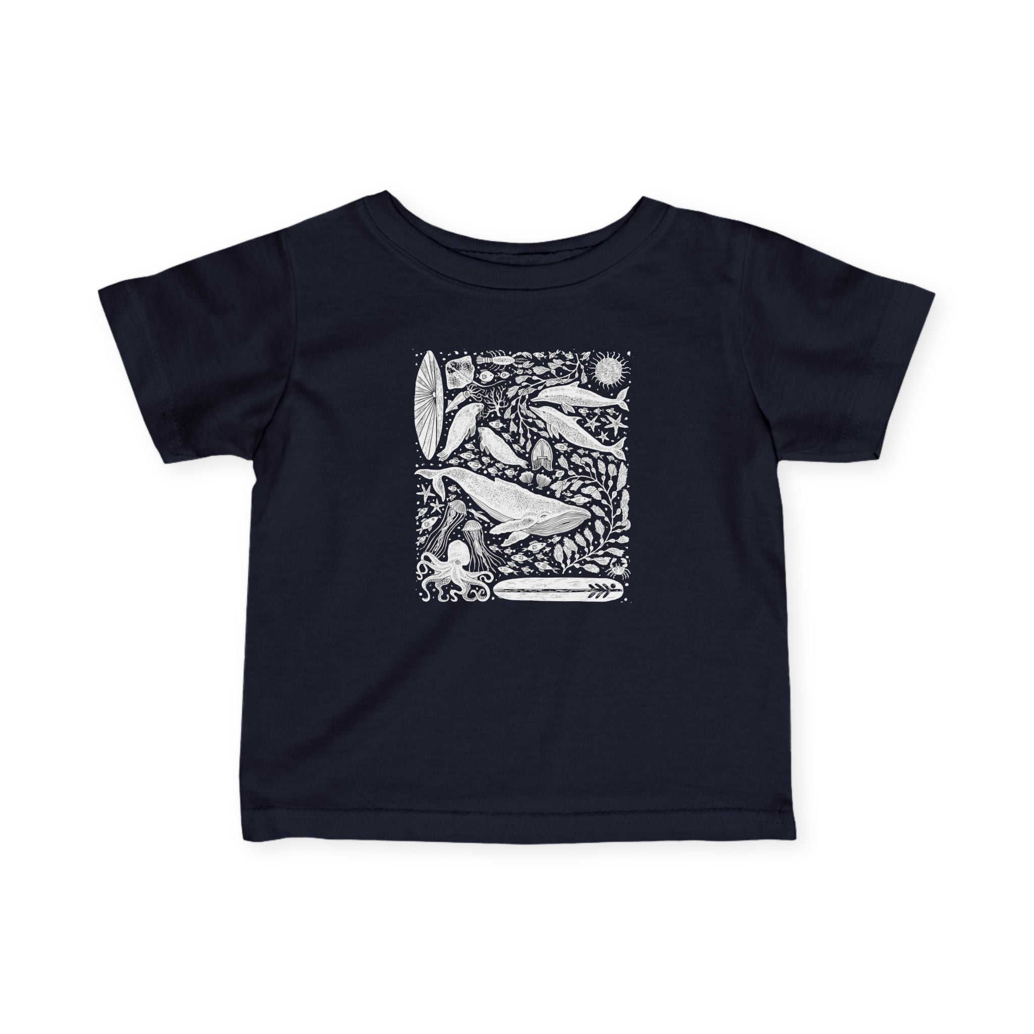 Ventana Marine Life by Lili Arnold infant cotton t-shirt image 3
