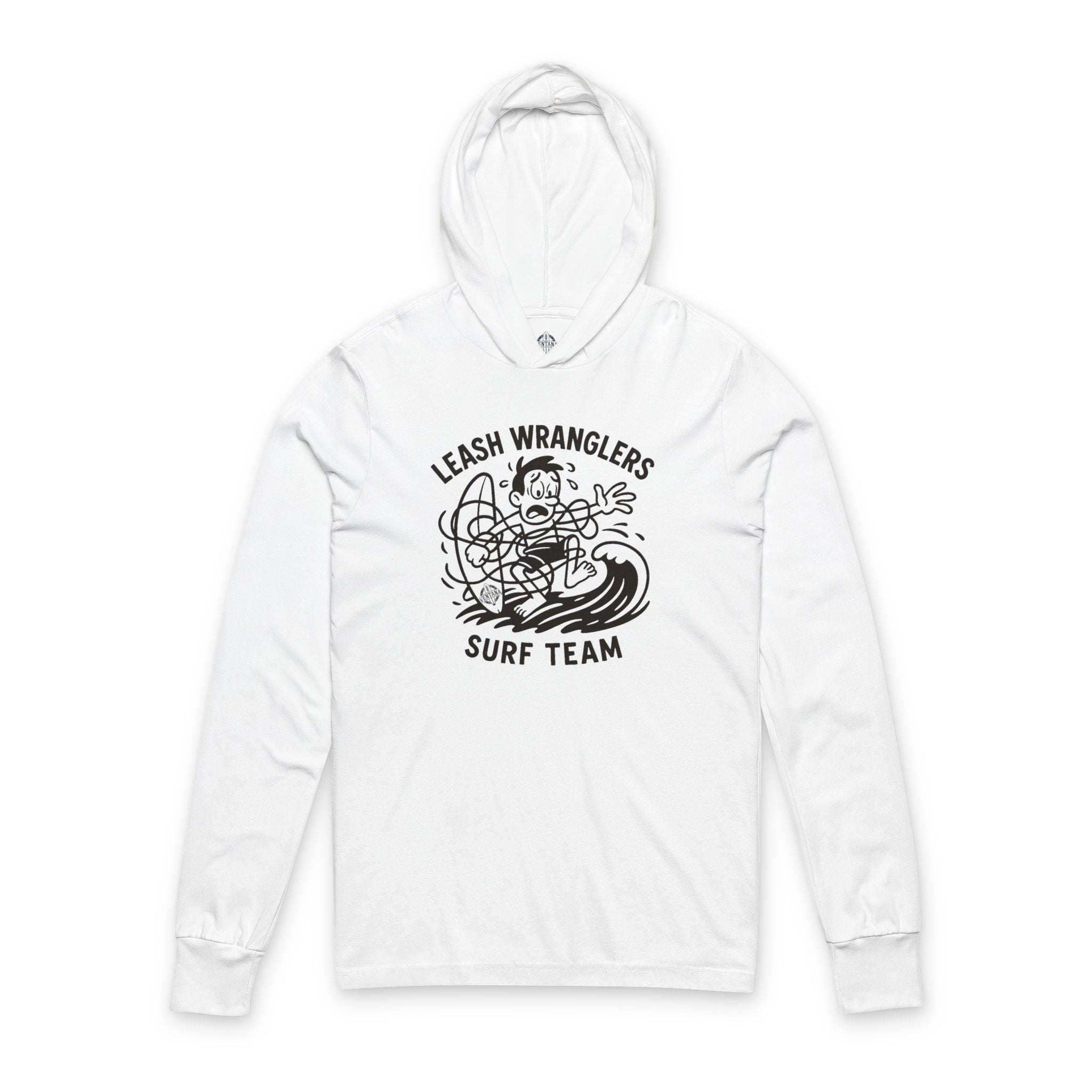 Leash Wranglers Surf Team cotton hooded long sleeve t-shirt image 3